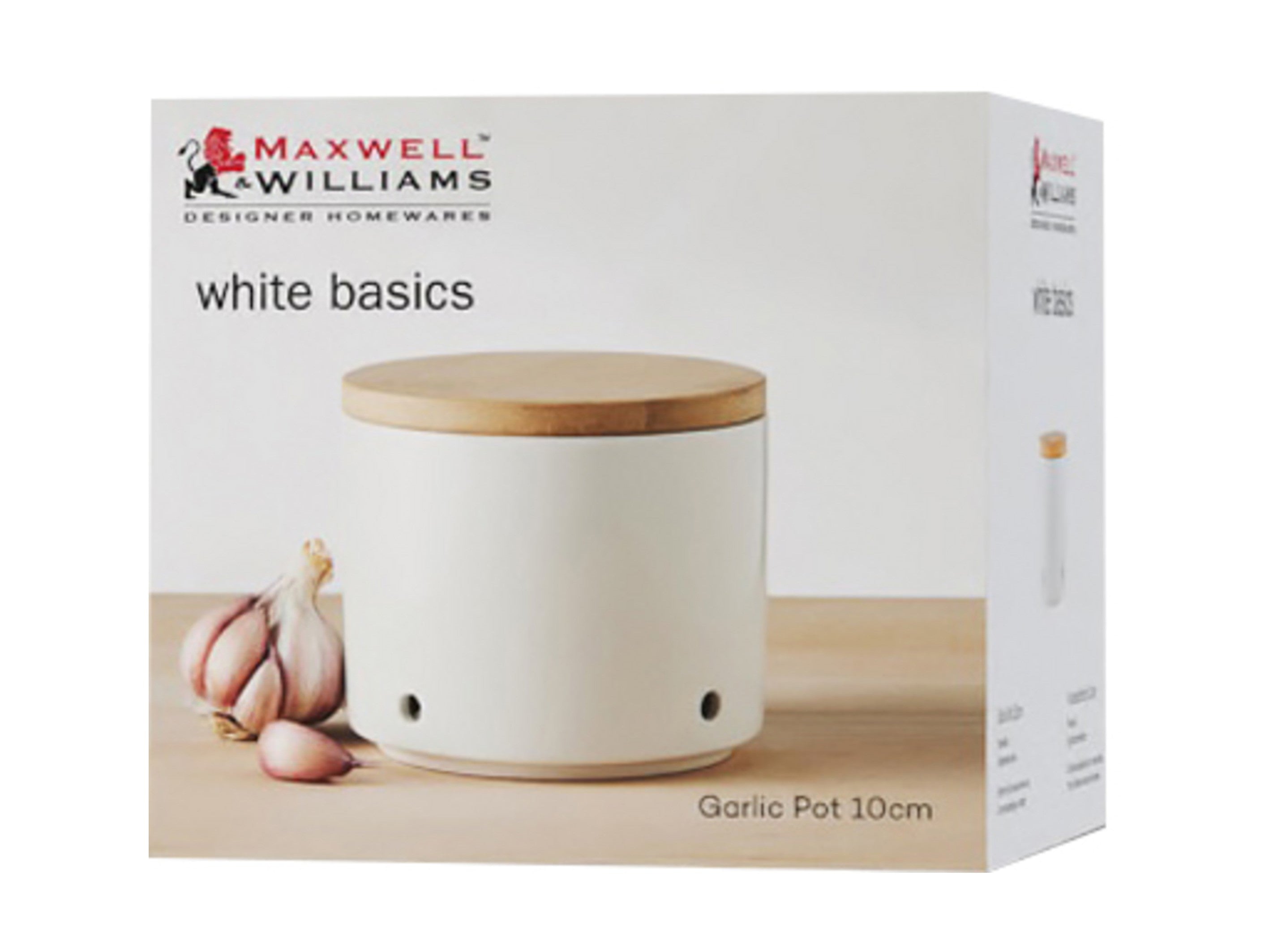 Maxwell & Williams White Basics Garlic Pot - 10cm