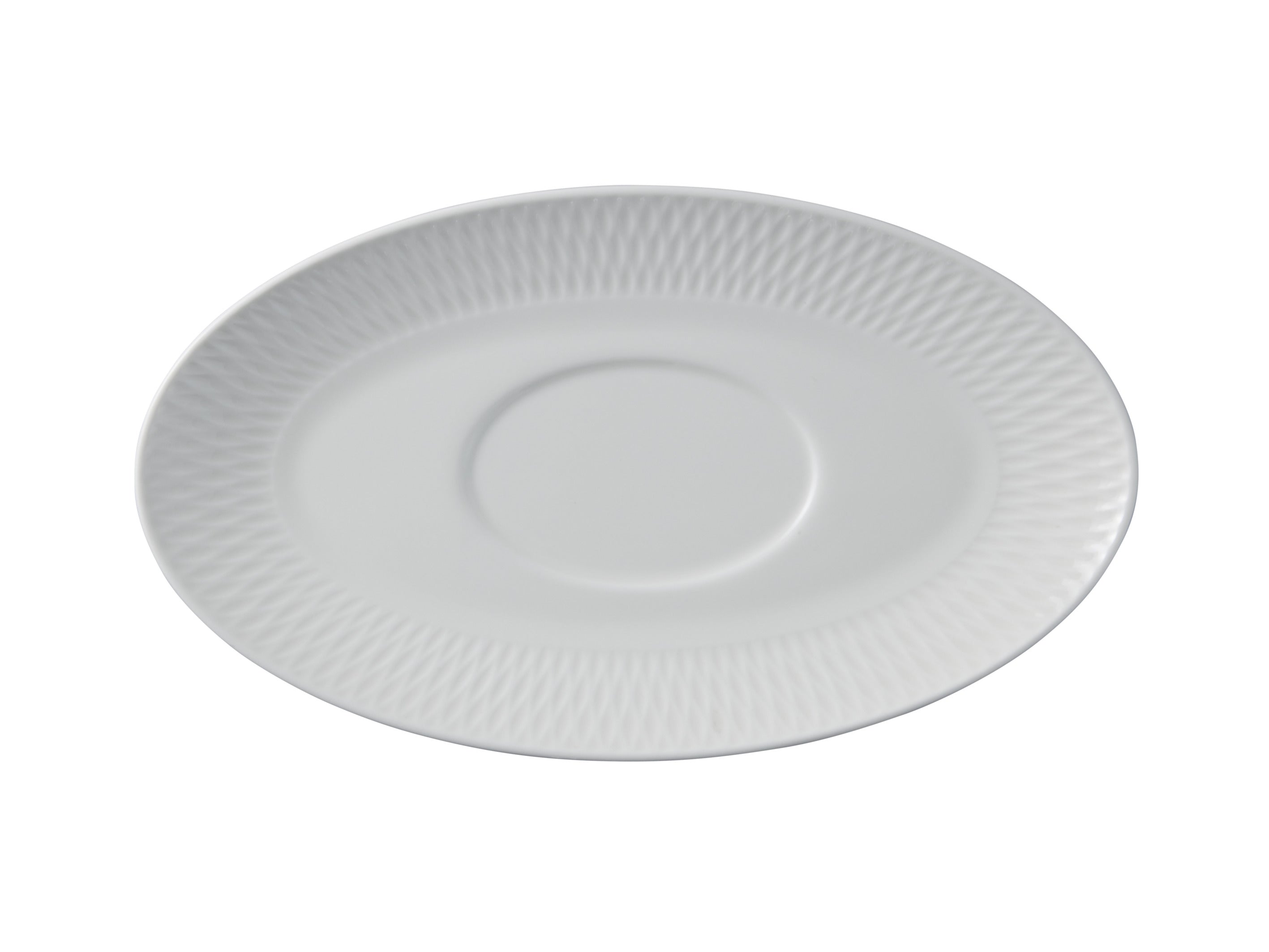 Maxwell & Williams White Basics Diamonds Gravy Boat & Saucer 480ml - Gift Boxed