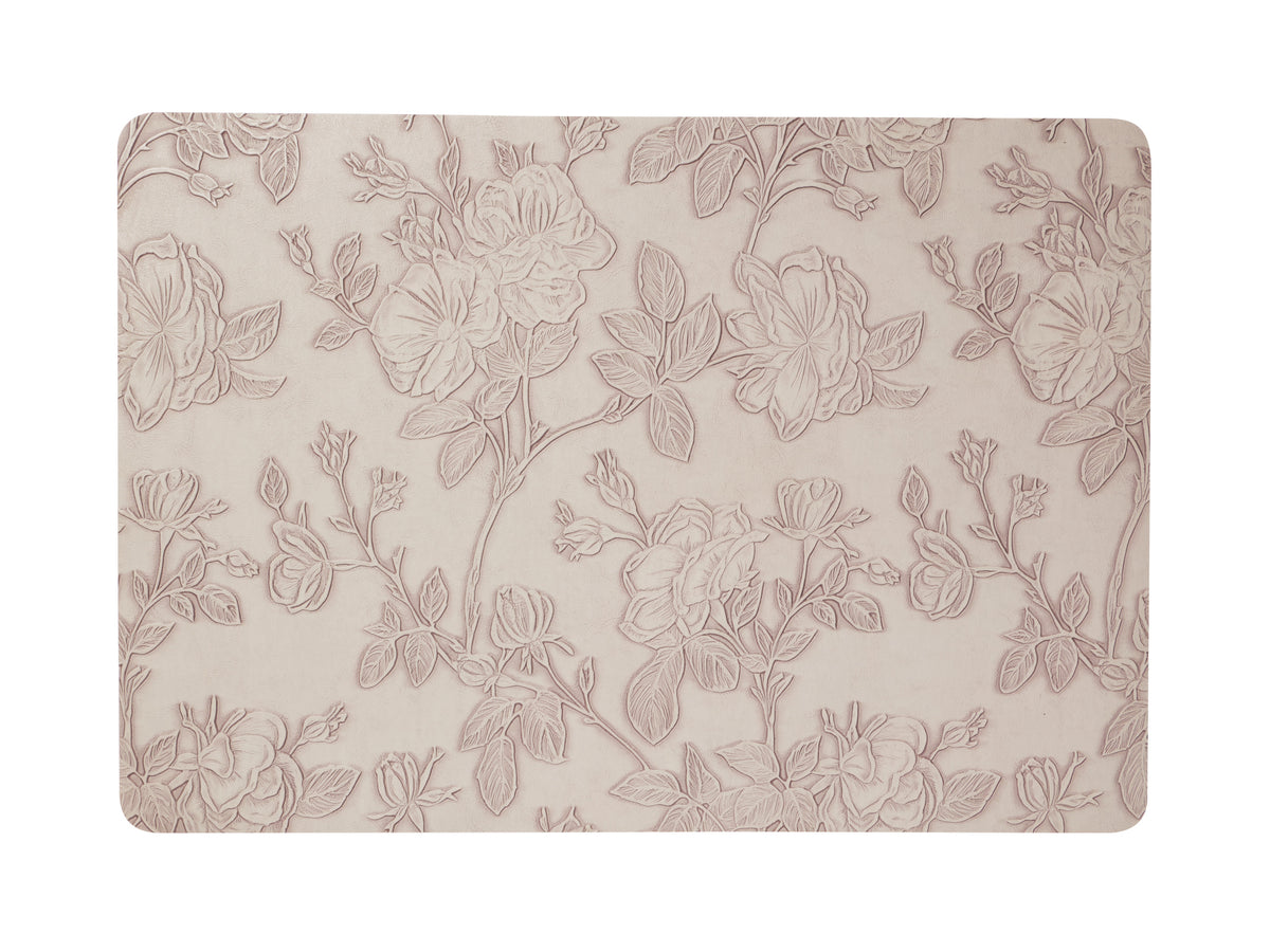 Maxwell & Williams Table Accents Embossed Placemat 43x30cm Taupe Floral