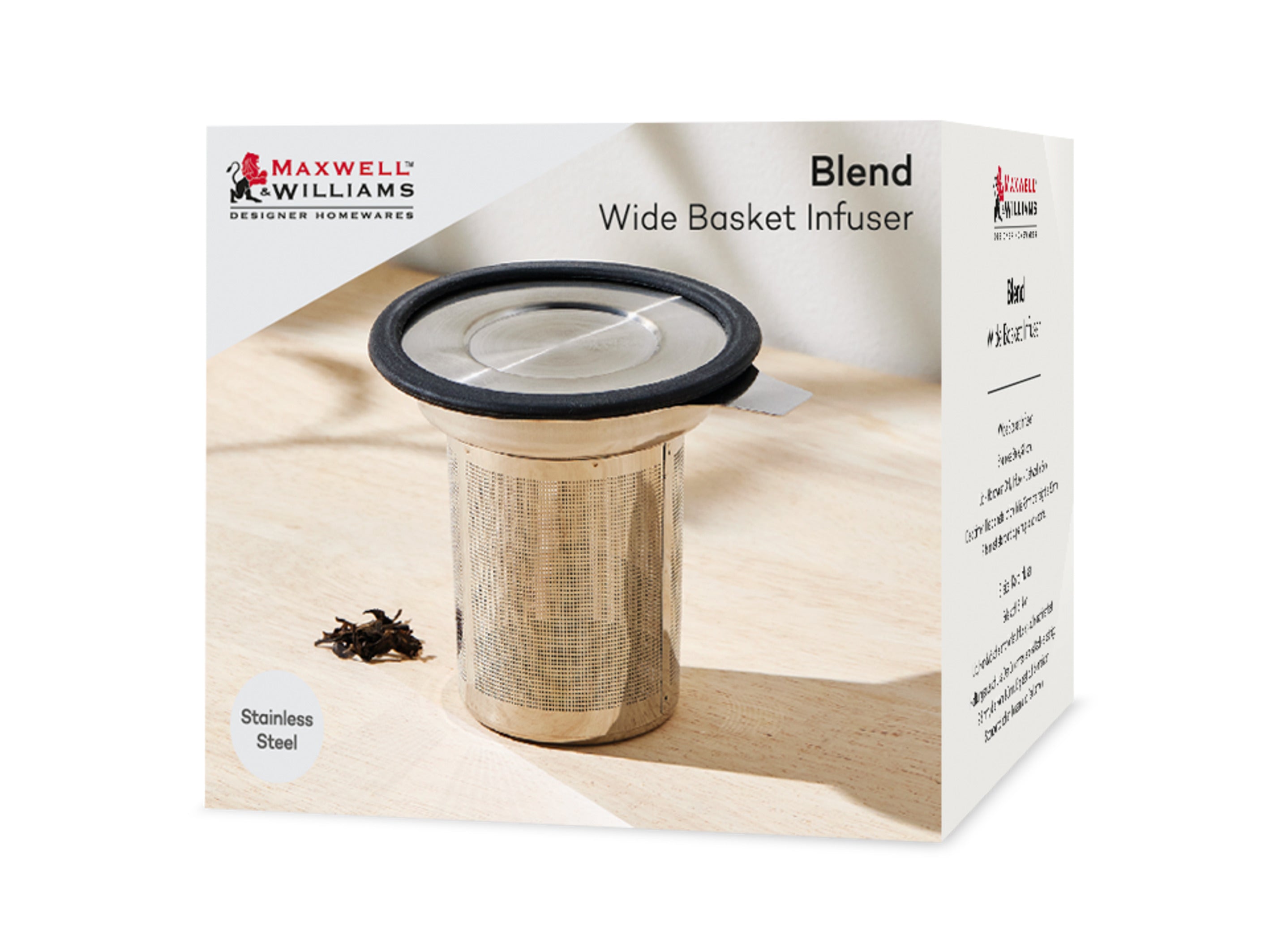 Maxwell & Williams Blend Wide Basket Infuser - Stainless Steel