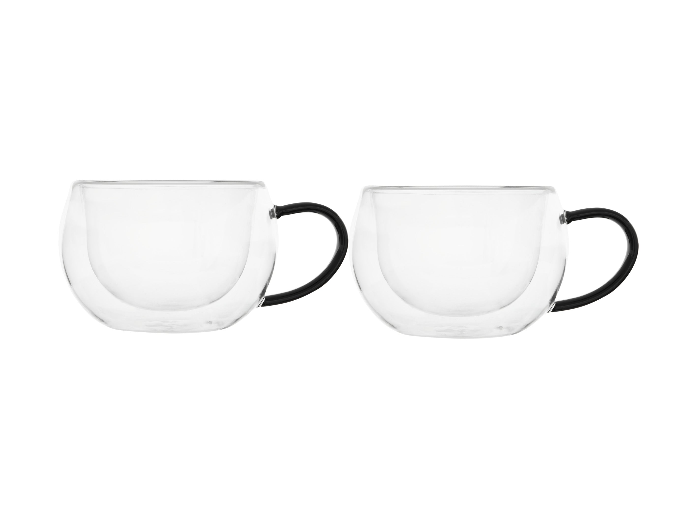 Maxwell & Williams Blend Double Wall Glass Mugs 350ml Set of 2
