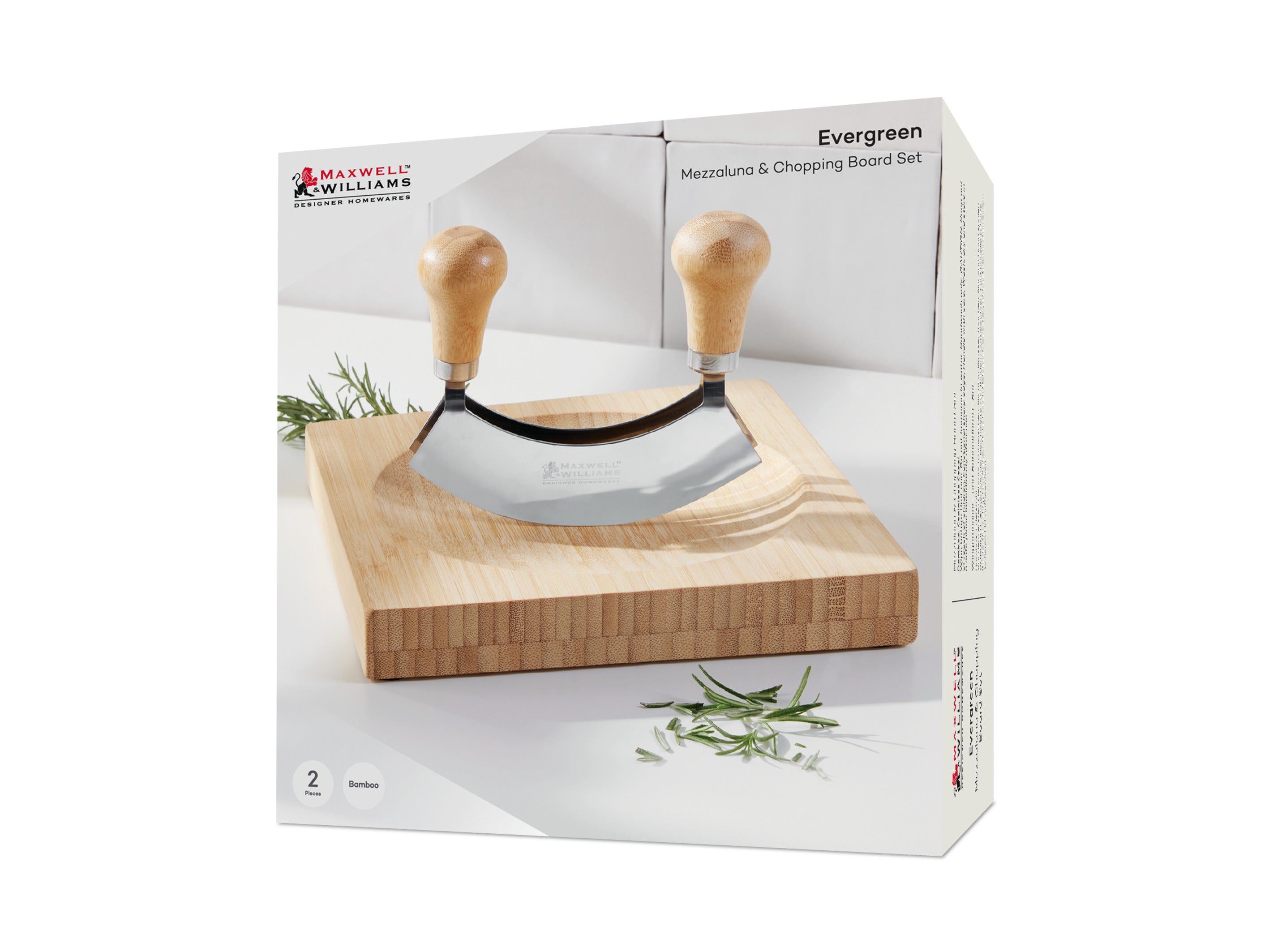 Maxwell & Williams Evergreen Bamboo Mezzaluna Square