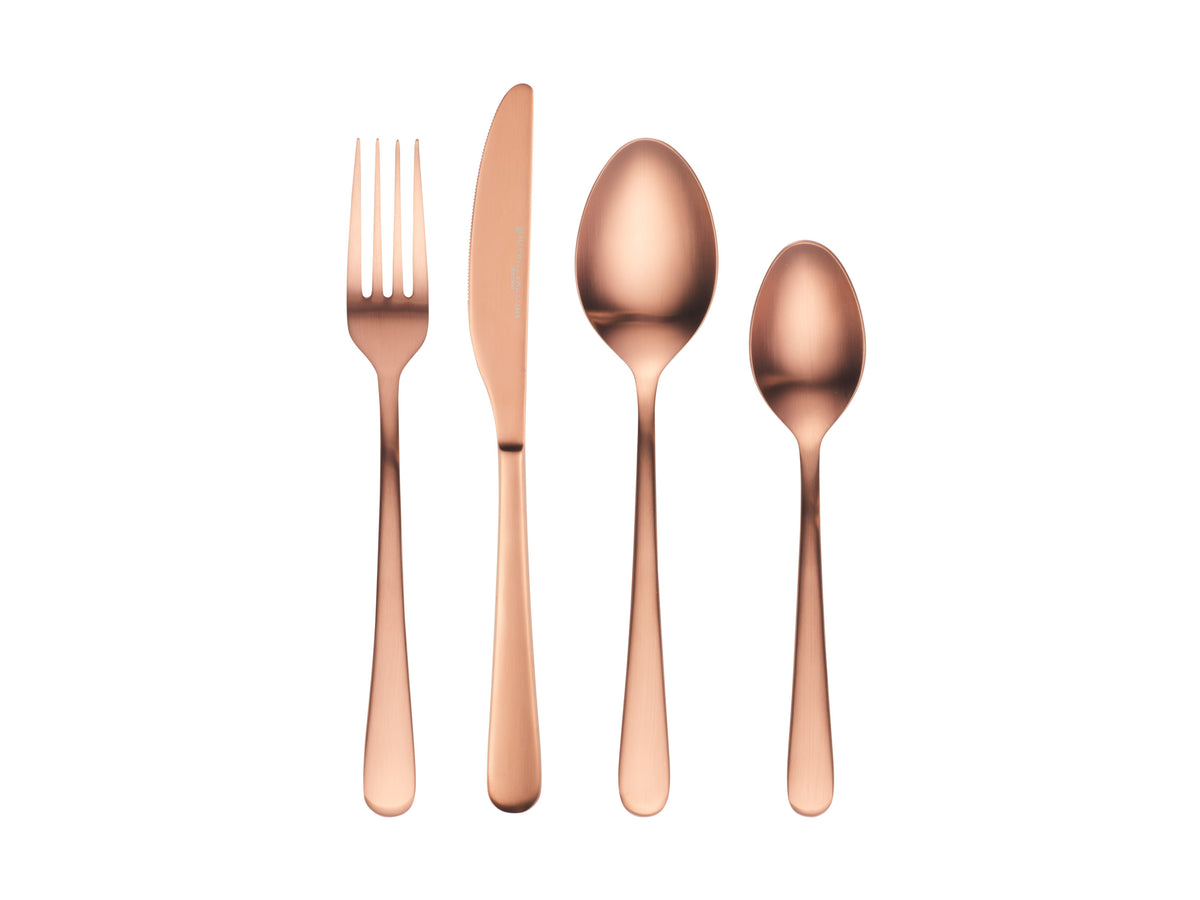 Maxwell & Williams Lume 16pcs Cutlery Set Rose Gold Gift Boxed