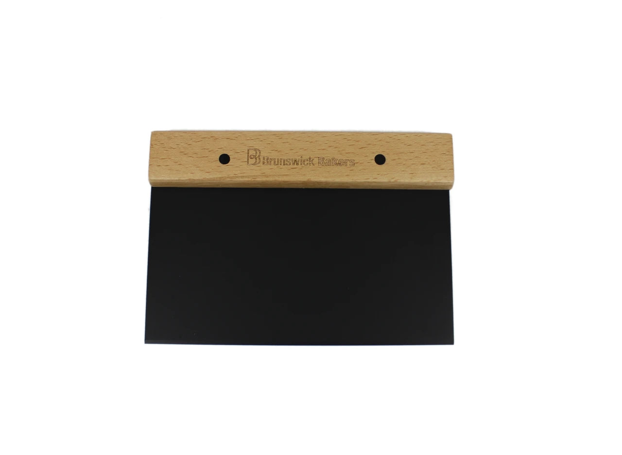 Classica Stainless Steel Dough Scraper with Wooden Handle - 20 x 14cm