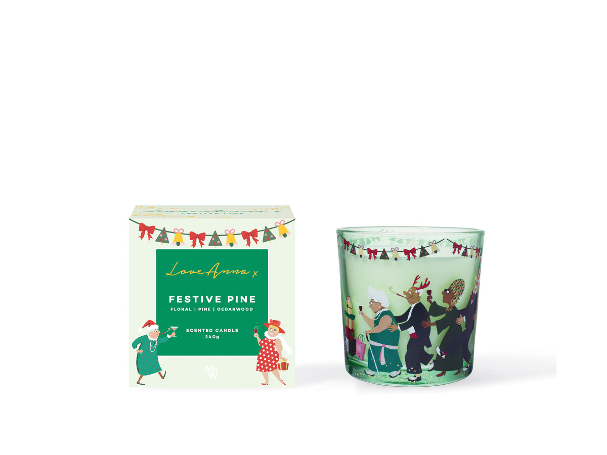Love Anna x Jolly Folk Festive Pine Fragrance Candle 340g Gift Boxed