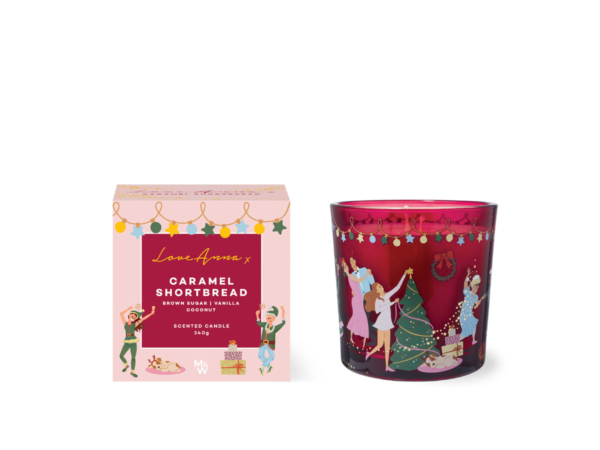 Love Anna x Jolly Folk Caramel Shortbread Fragrance Candle 340g Gift Boxed