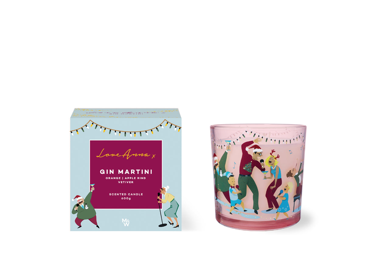 Love Anna x Jolly Folk Gin Martini Fragrance Candle 600g Gift Boxed