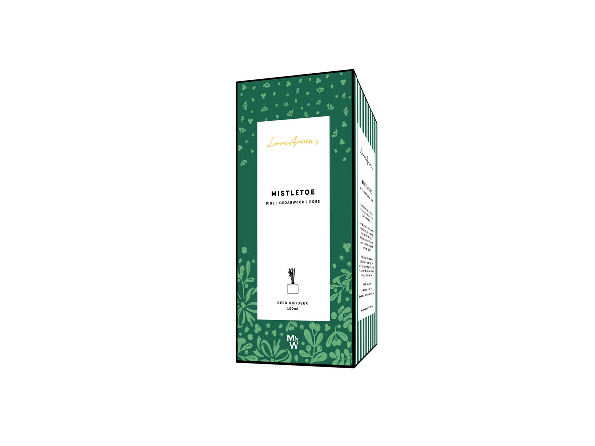Love Anna x Botanika Christmas Diffuser 150ML Mistletoe Gift Boxed