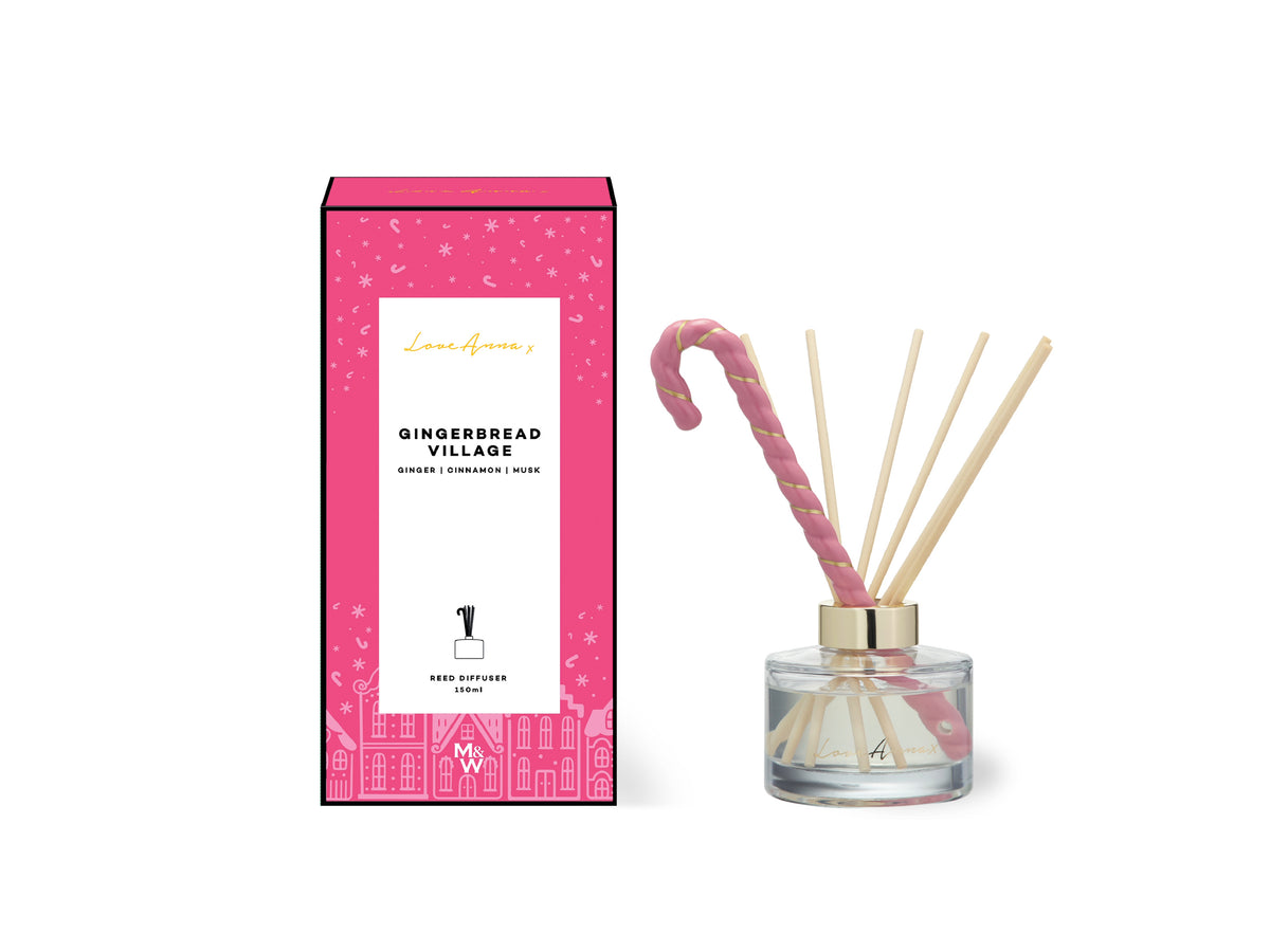 Love Anna x Botanika Christmas Diffuser 150ML Gingerbread Village Gift Boxed
