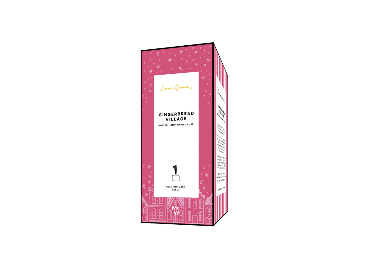 Love Anna x Botanika Christmas Diffuser 150ML Gingerbread Village Gift Boxed