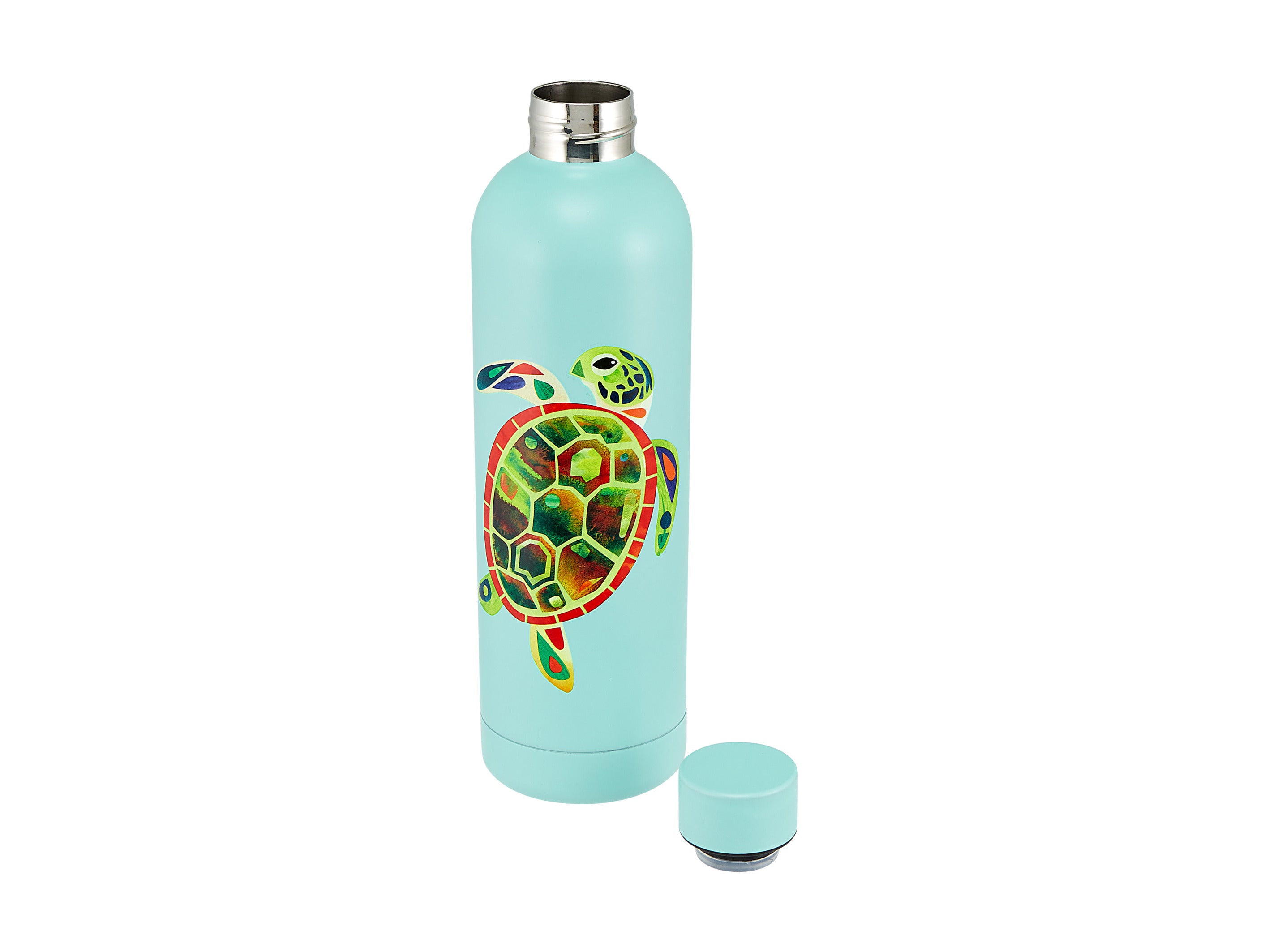 Maxwell & Williams Pete Cromer Ozzie Ocean Double Wall Insulated Bottle 750ml - Green Turtle