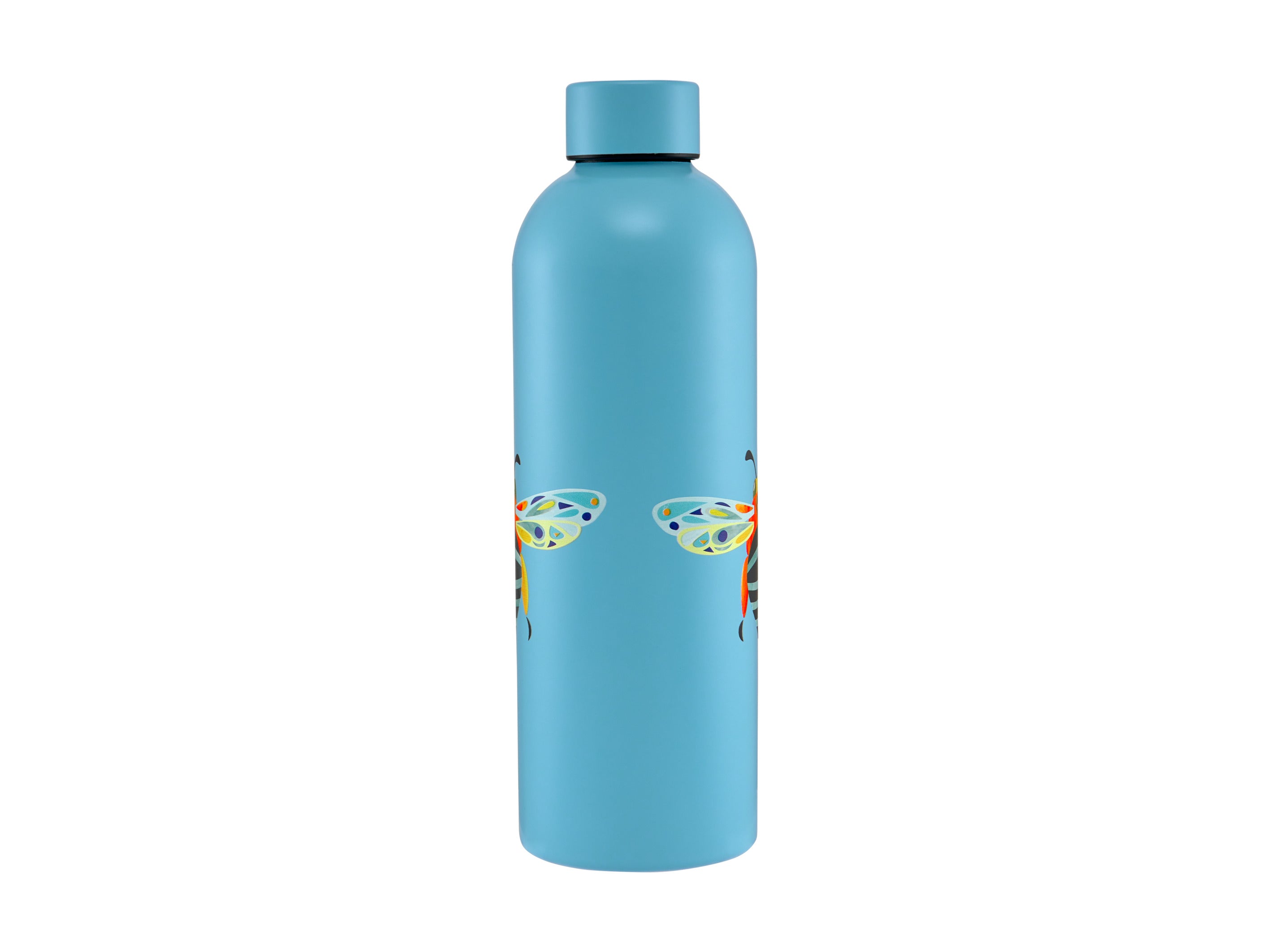 Maxwell & Williams Pete Cromer Garden Party Double Wall Insulated Bottle 750ml - Blue Banded Bee