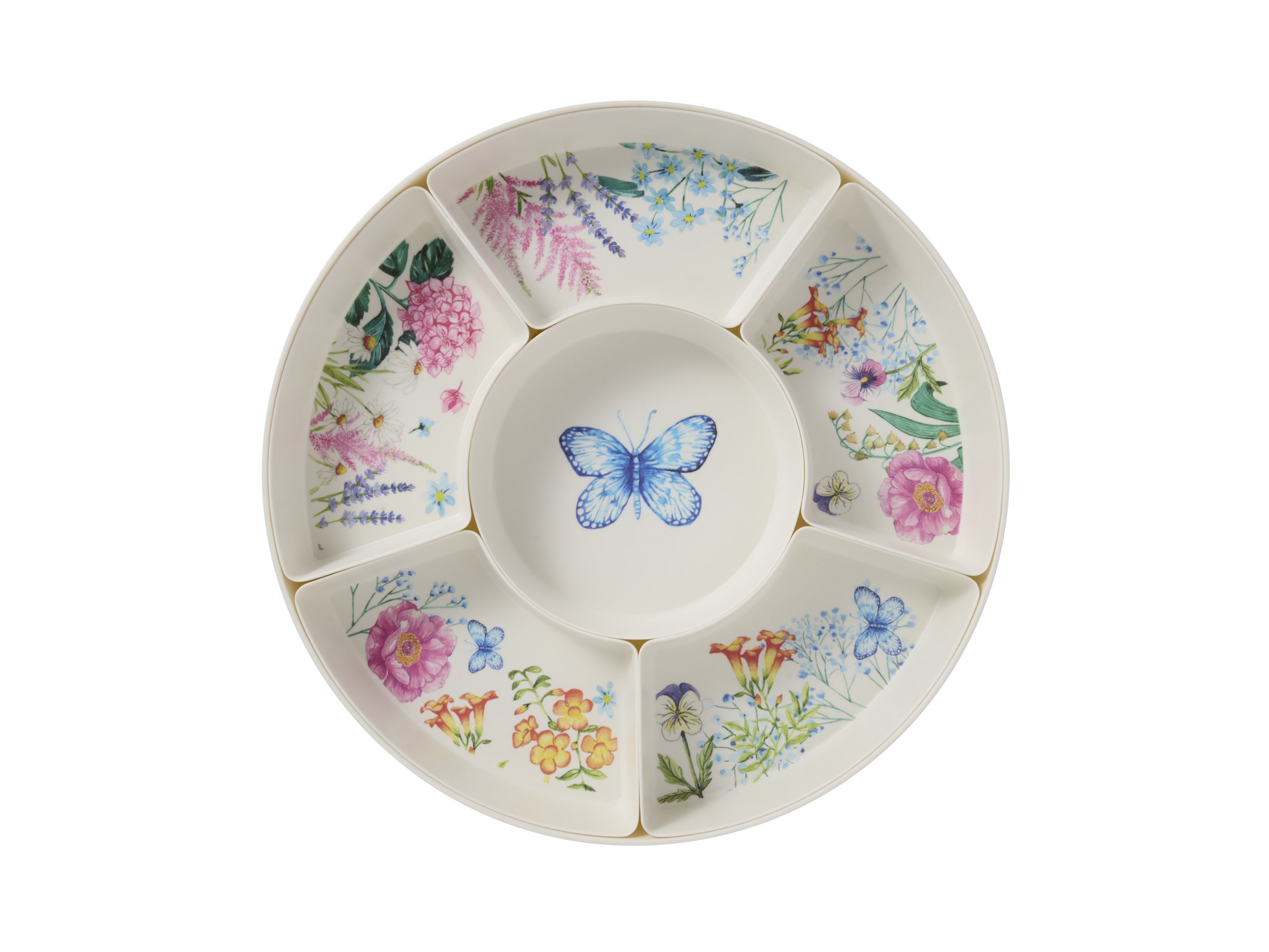 Maxwell & Williams Botanica Melamine 7pc Divided Platter Set - Gift Boxed