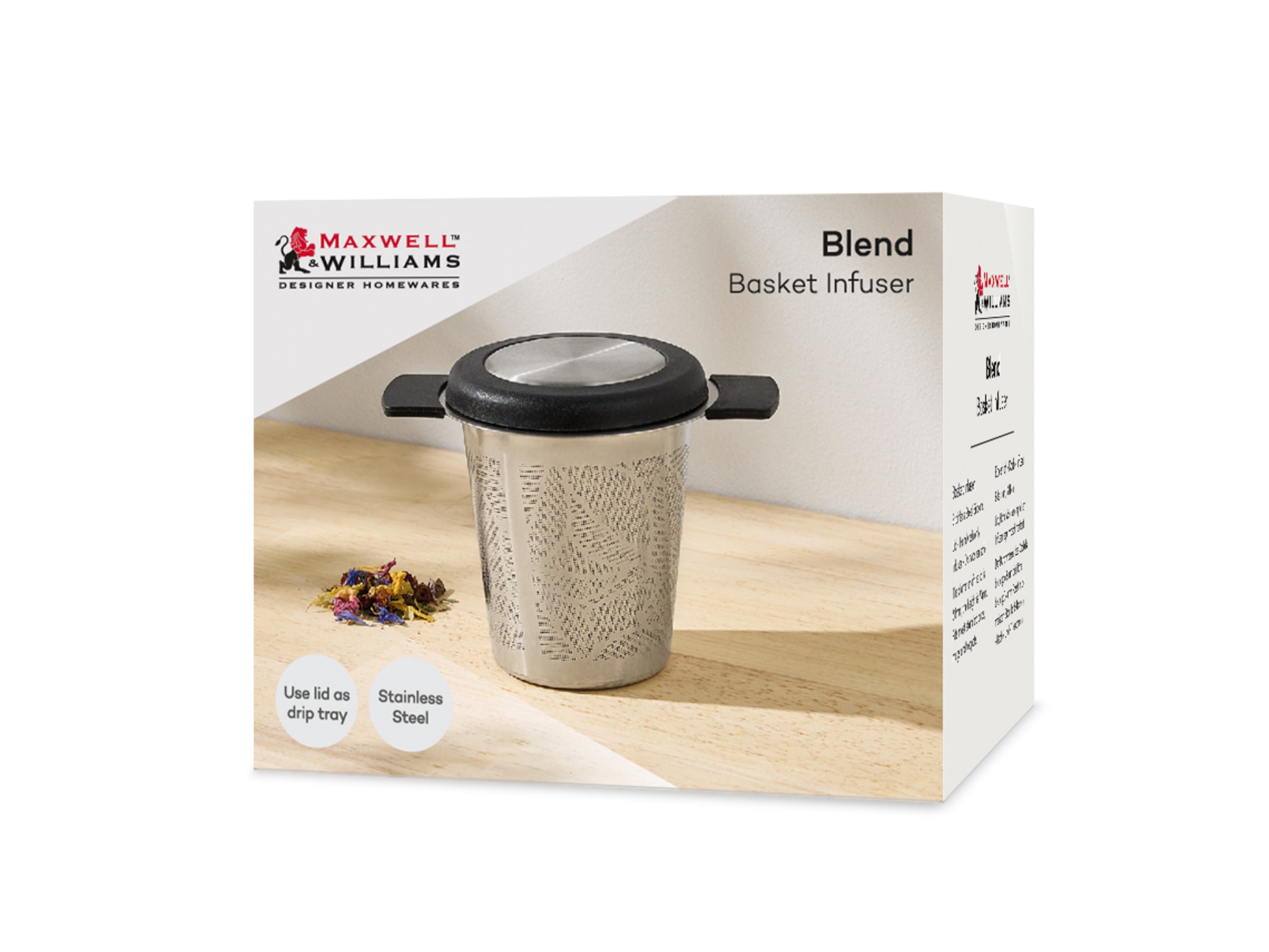 Maxwell & Williams Blend Stainless Steel Basket Infuser - Stainless Steel