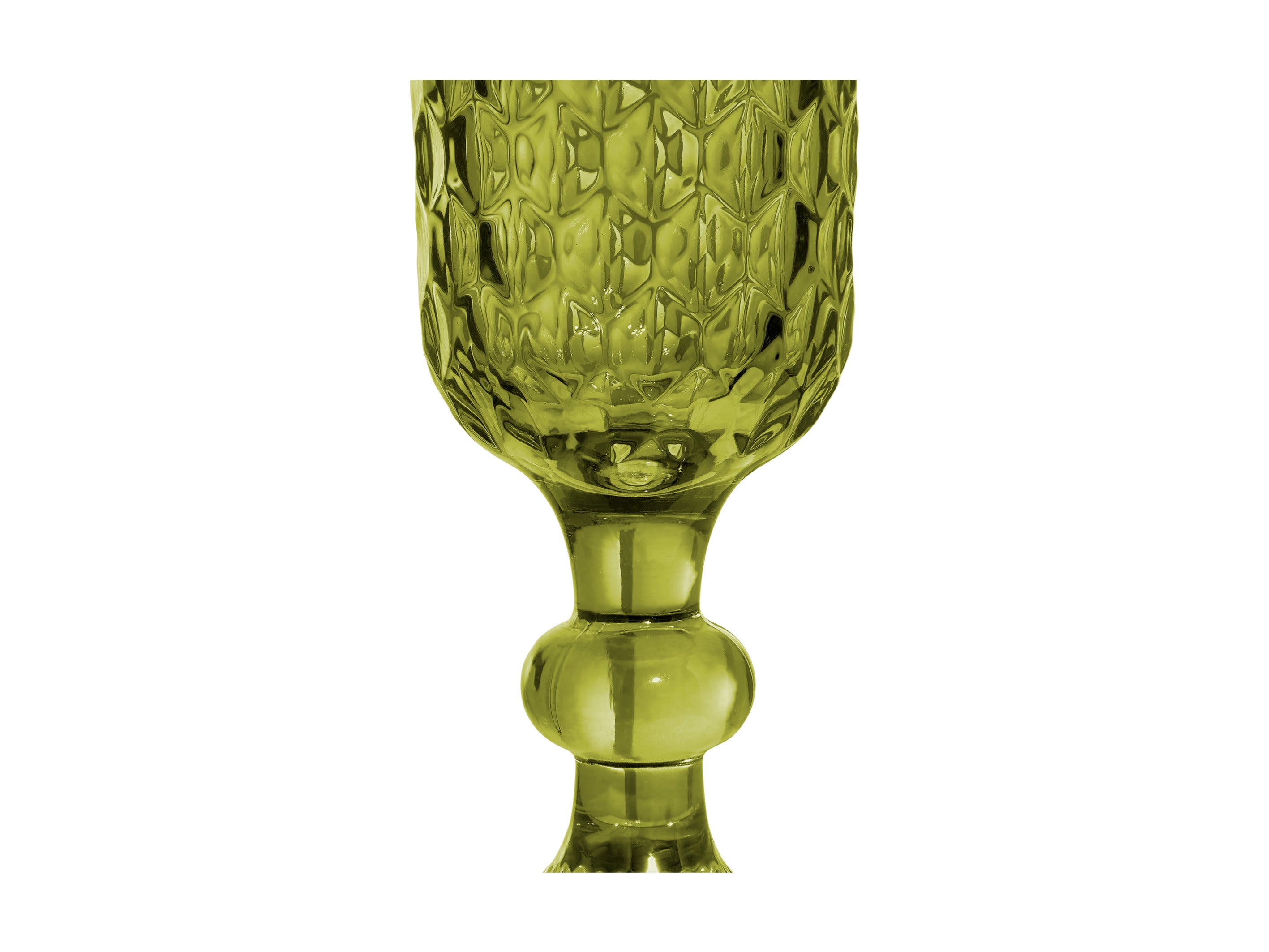 Casa Domani Caterina Champagne Flute Glasses 4pc - Green