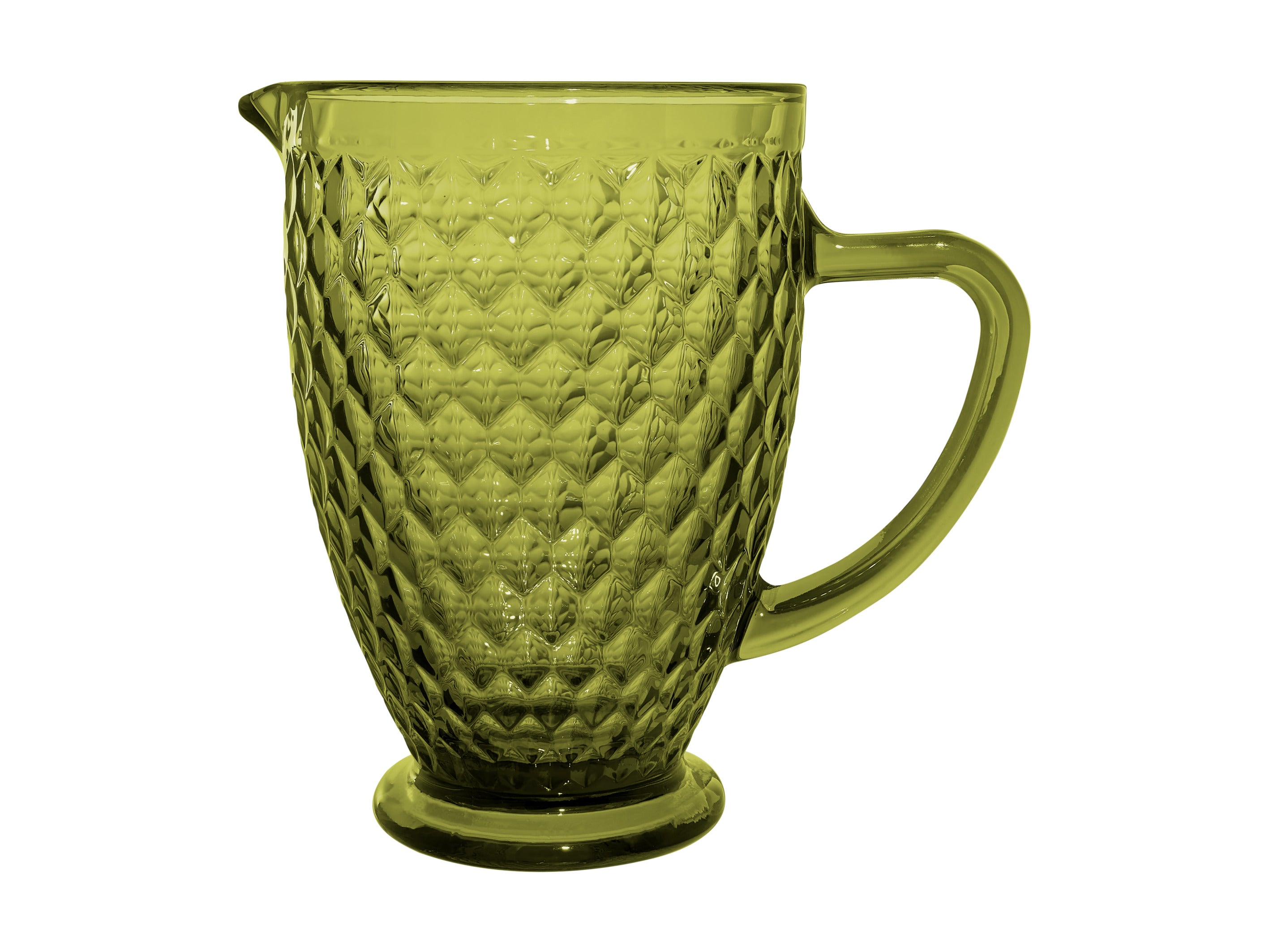 Casa Domani Caterina Glass Jug 1.3L - Green - Gift Boxed