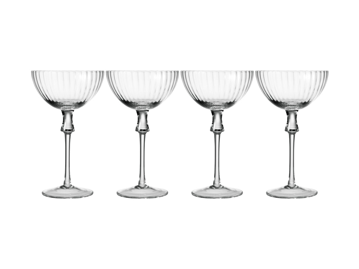 Casa Domani Giovana Coupe Glass Set of 4 Gift Boxed - 250ml