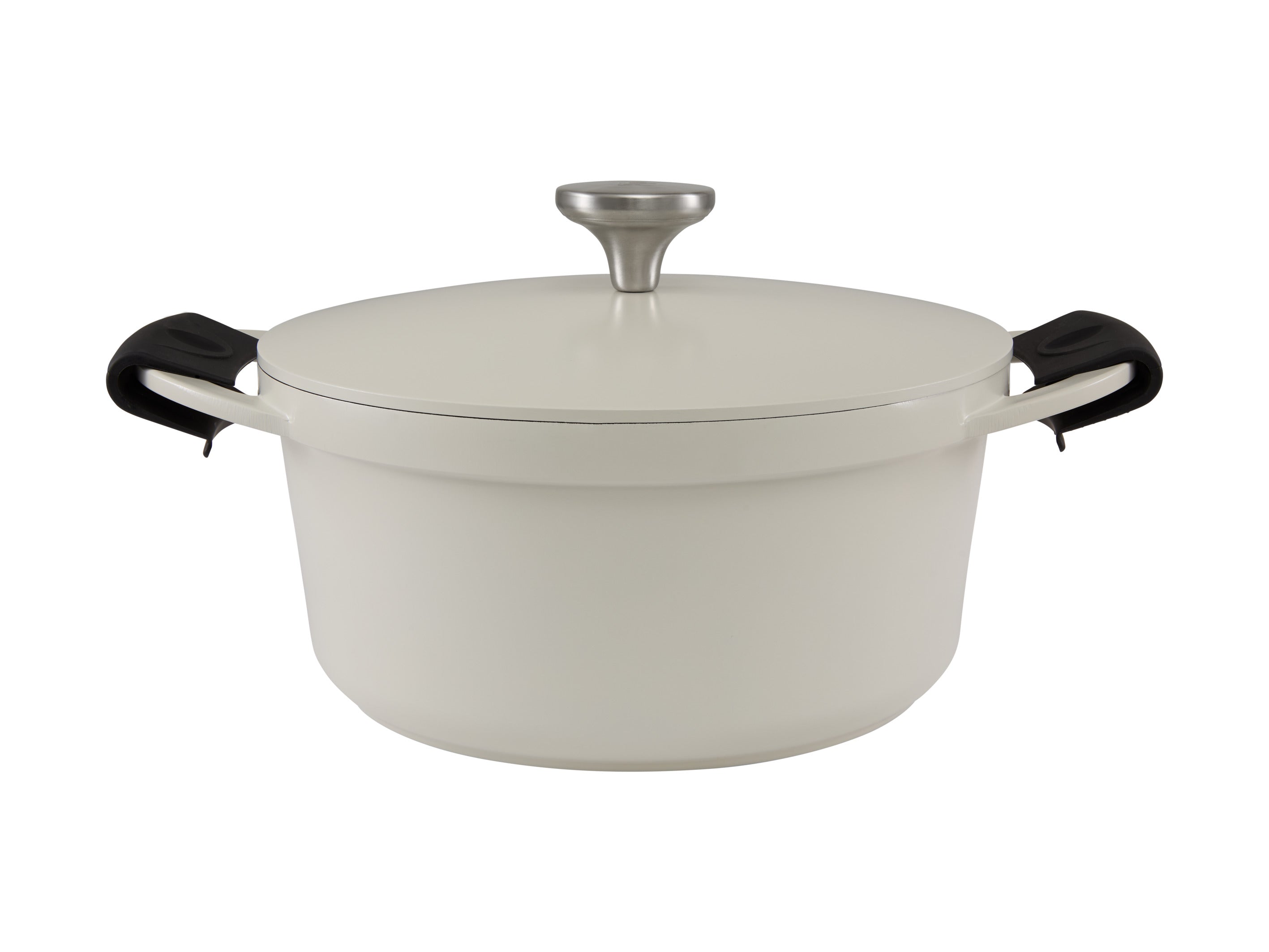 Maxwell & Williams Cast Lite Non-Stick Casserole 24cm / 4.2L Gift Boxed - Ecru