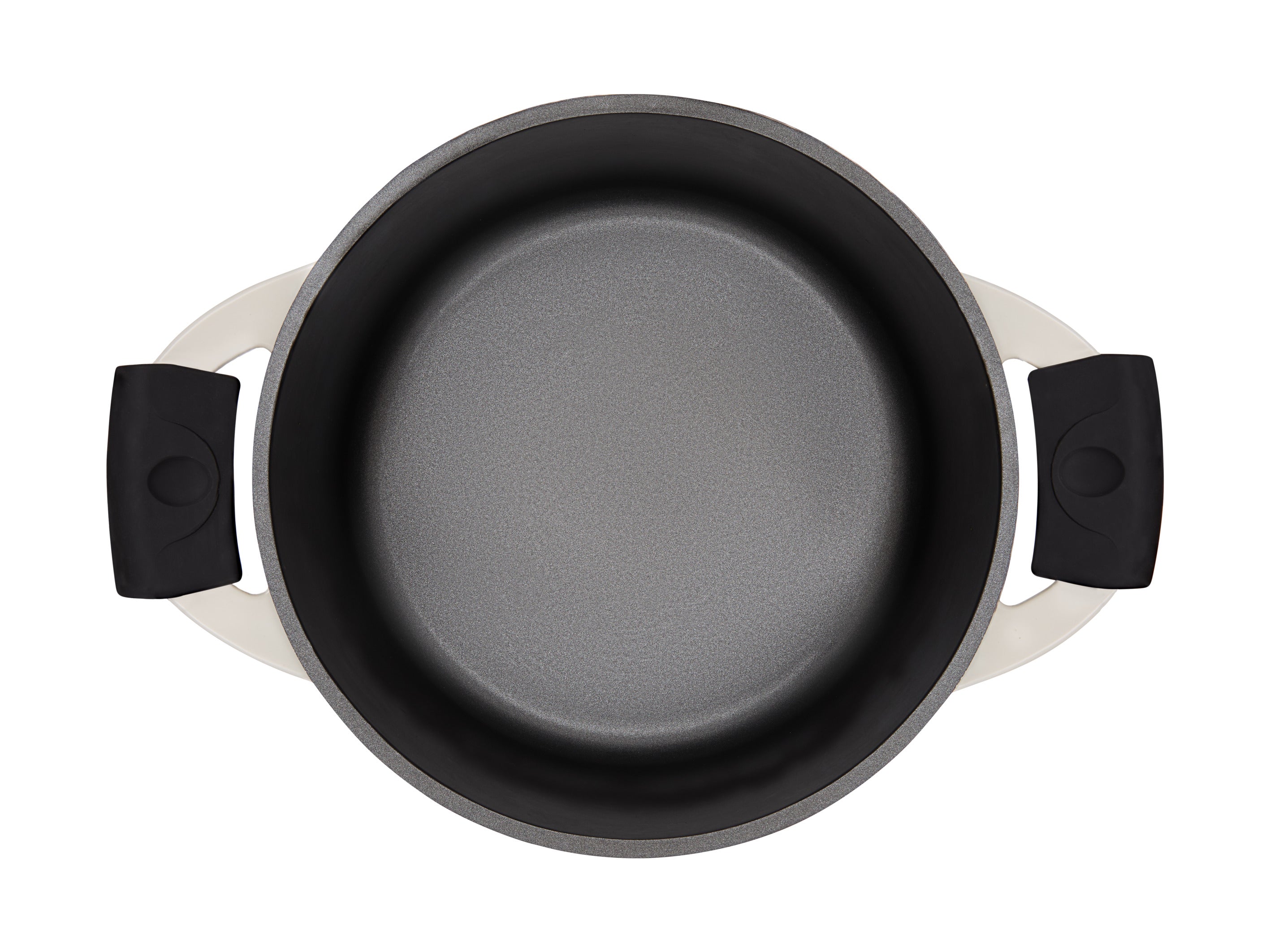 Maxwell & Williams Cast Lite Non-Stick Casserole 24cm / 4.2L Gift Boxed - Ecru