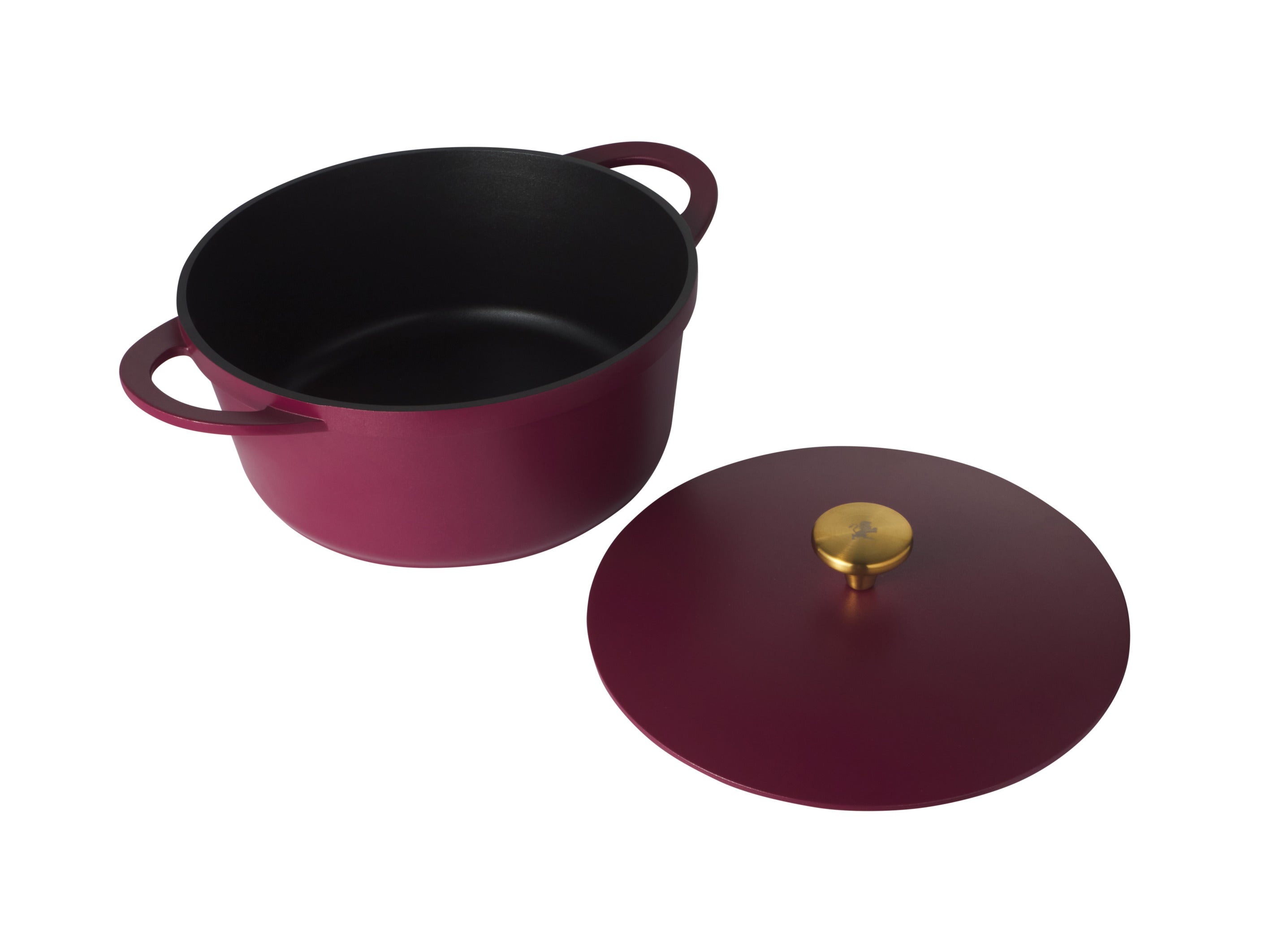 Maxwell & Williams Cast Lite Non-Stick Casserole 28cm / 6.3L Cherry Gift Boxed