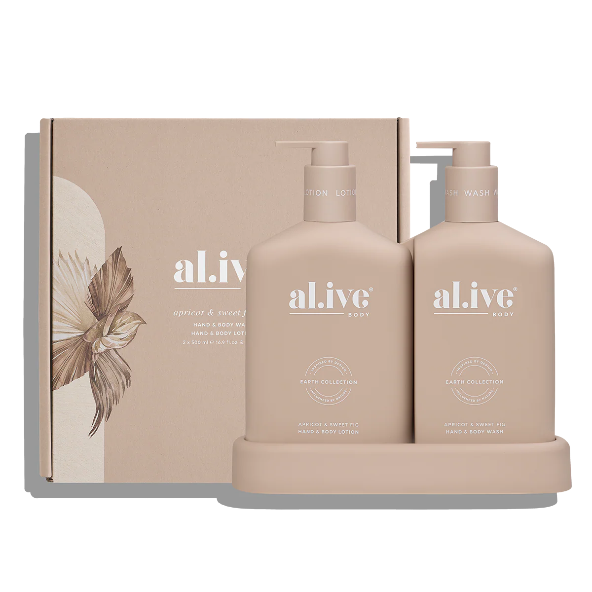 al.ive Body Wash & Lotion Duo - Apricot & Sweet Fig (Made in Australia)