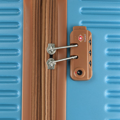 Pierre Cardin Hard Shell Suitcase - Medium- Blue
