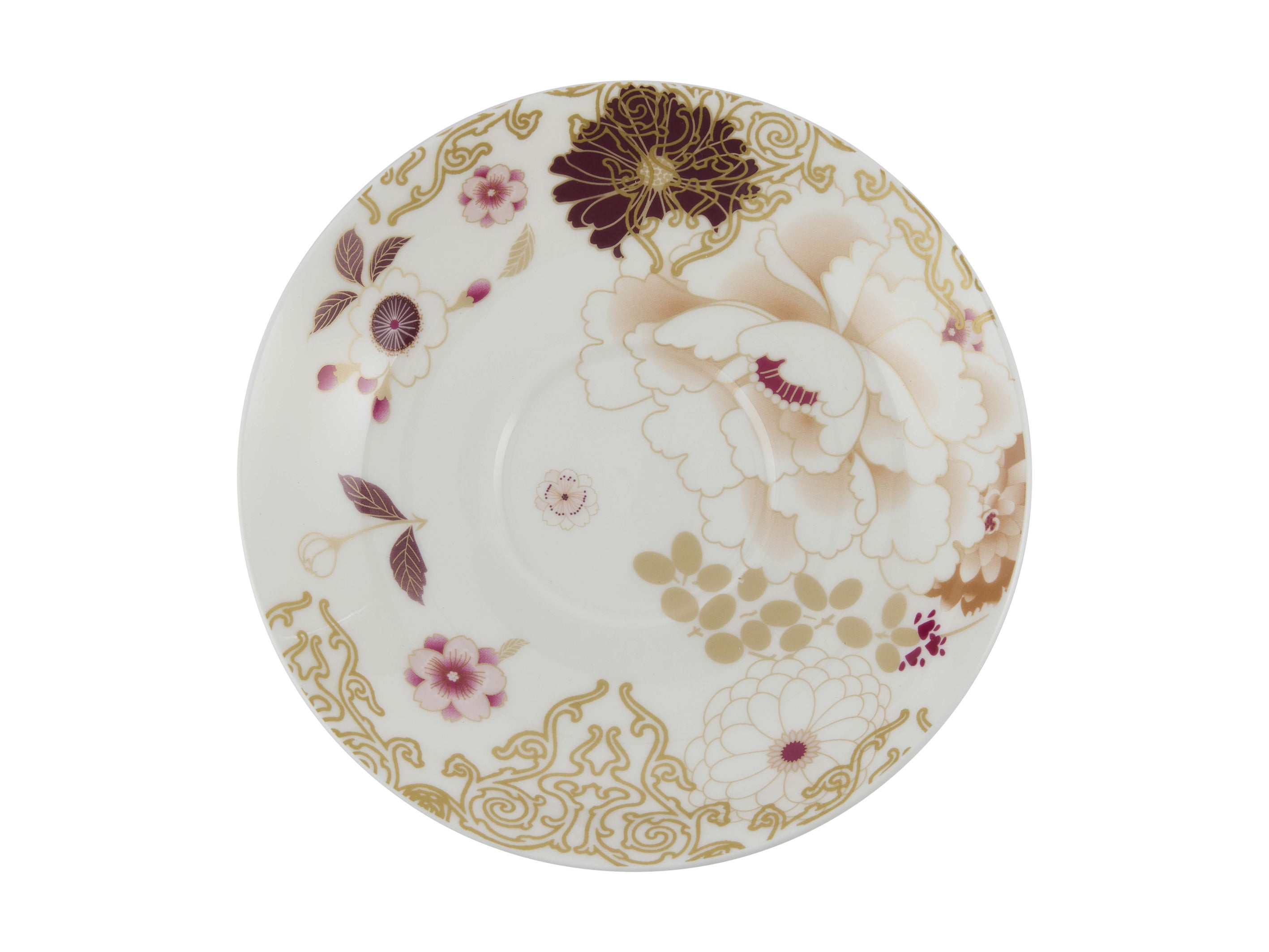 Maxwell & Williams Kimono Breakfast Cup & Saucer 480ml - White - Gift Boxed