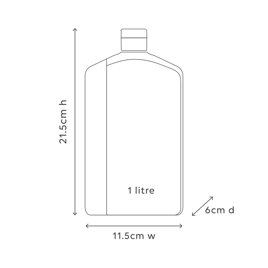 al.ive Hand & Body Wash Refill 1L - Mango & Lychee (Made in Australia)