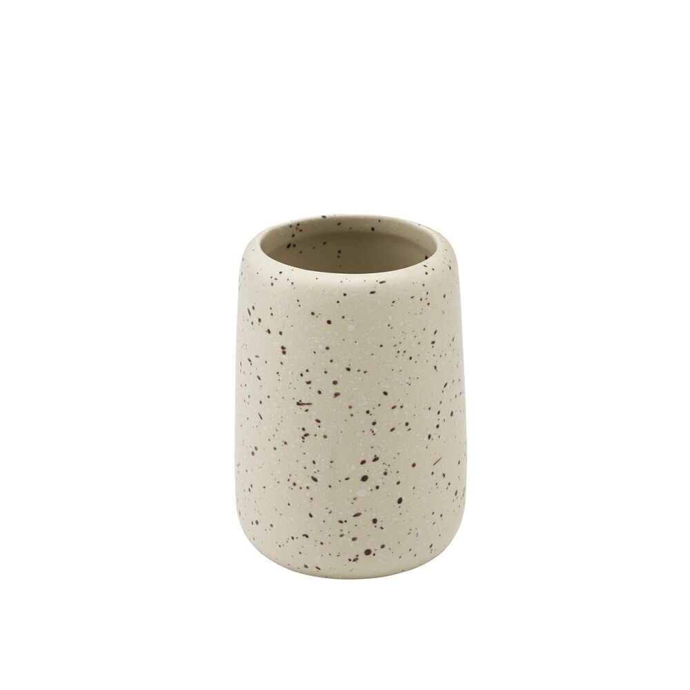 Porto Reactive Glaze Stoneware Perry Bathroom Storage Tumbler Cup Oat