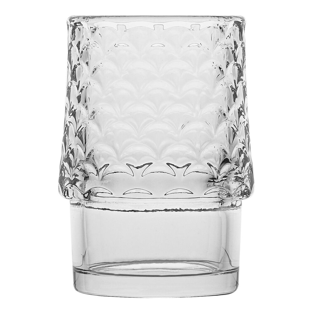 Porto 4pc Mare Fish-Shaped Soda Lime Glass Tumblers Cups 210ml - Clear