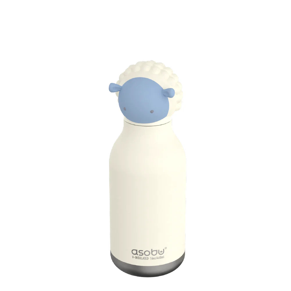 Asobu Bestie Bottle Sheep Double Wall Insulated Bottle 460ml - White