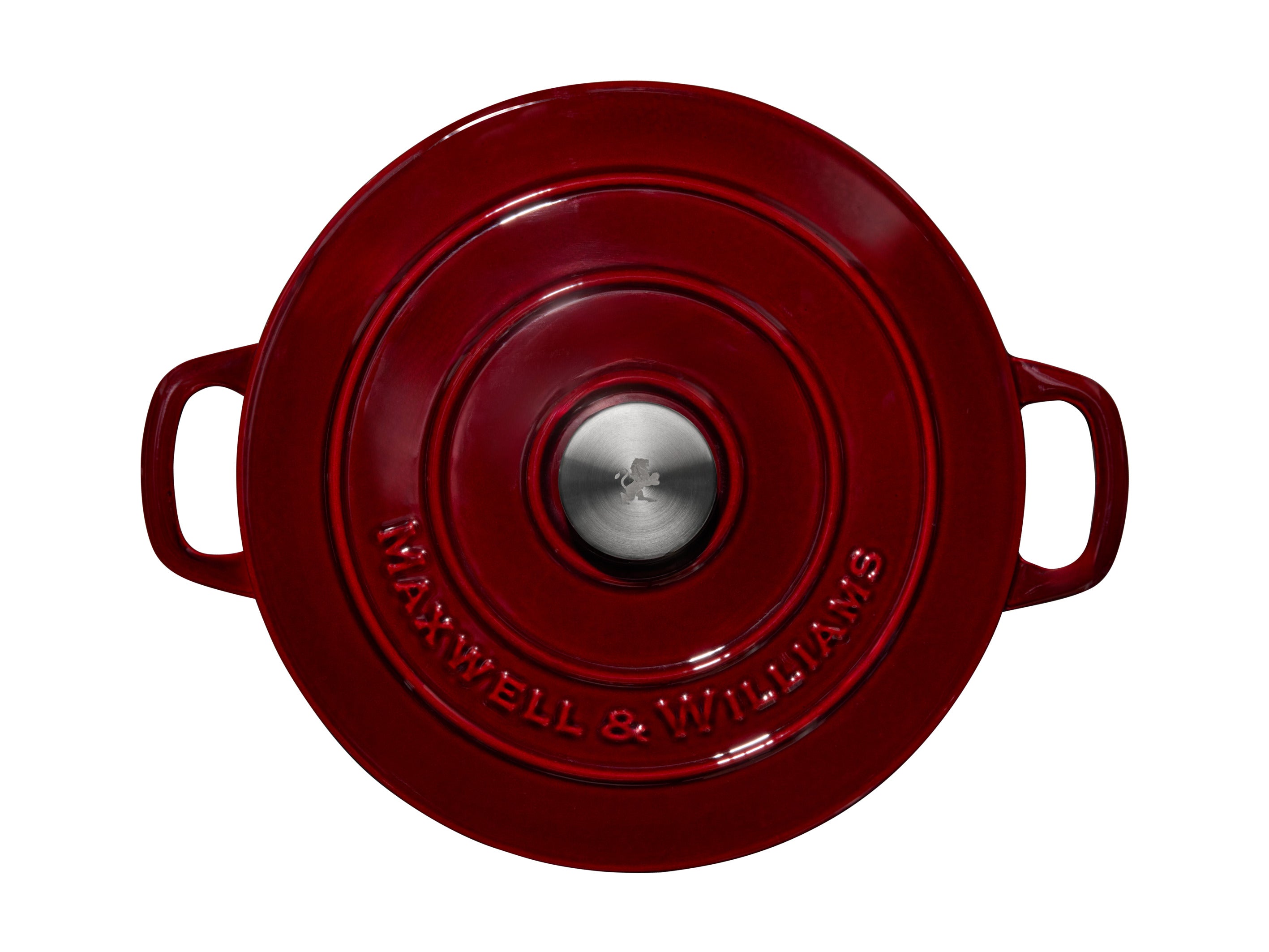 Maxwell & Williams Cast Iron Braiser 27cm/3.3L - Merlot