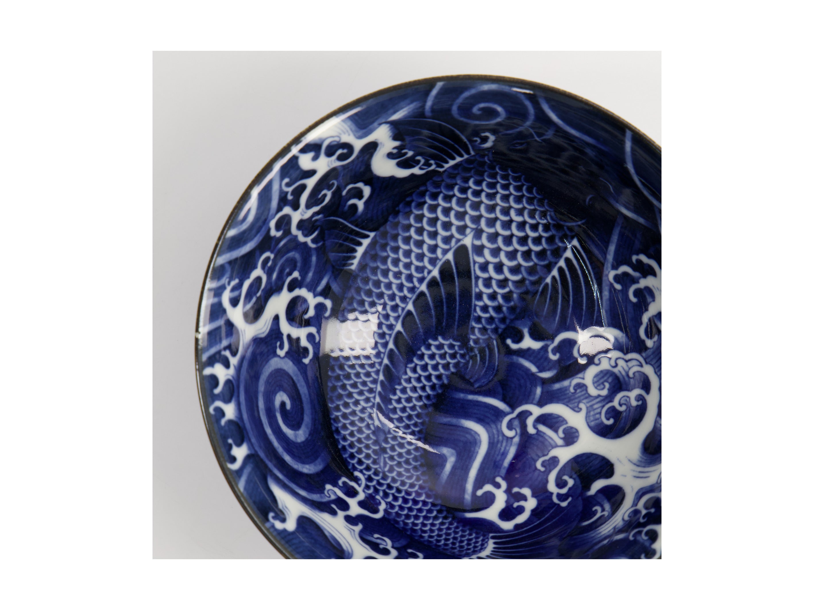 Tokyo Design Japonism Tayo Bowl 14x6cm - Blue Carp