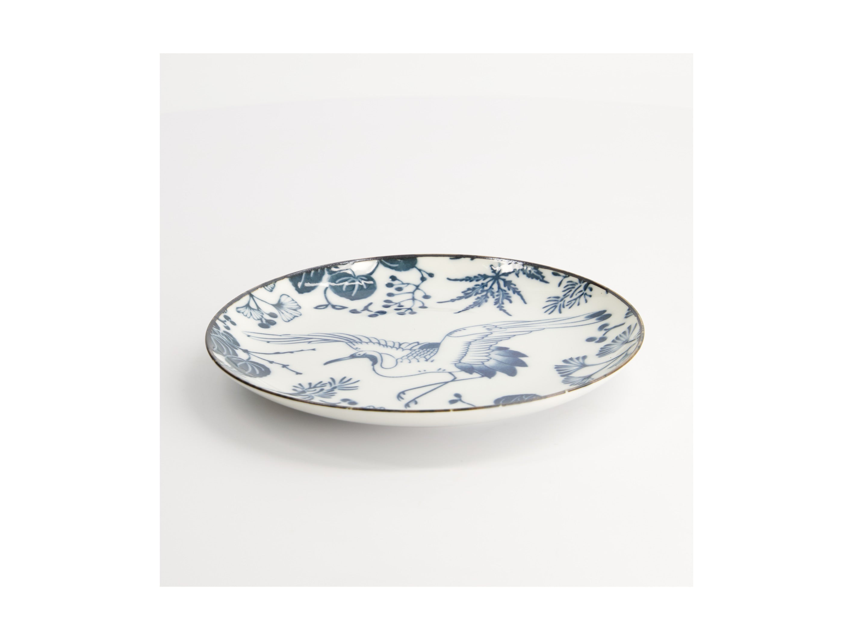 Tokyo Design Flora Japonica Plate 16cm - Crane