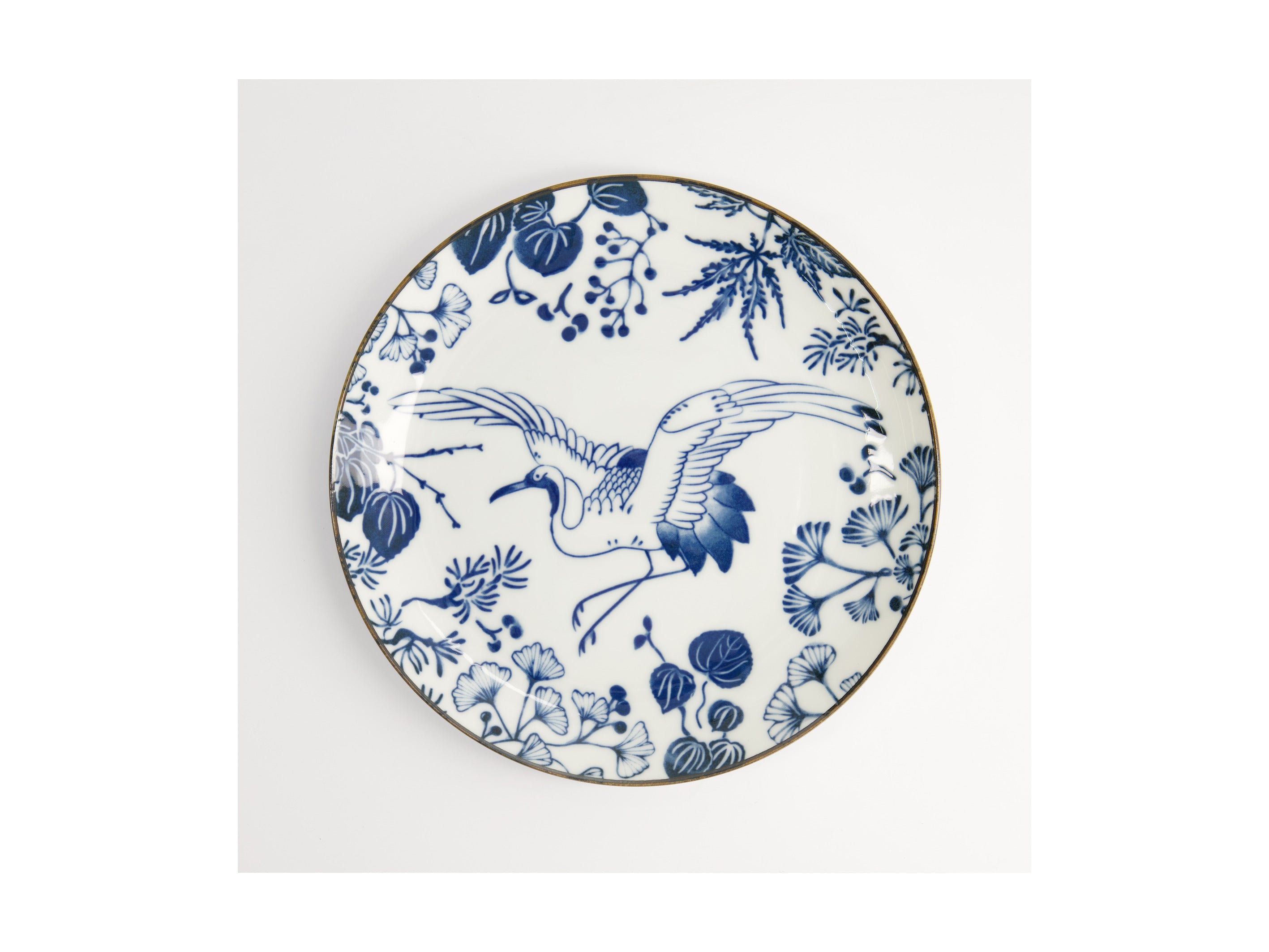 Tokyo Design Flora Japonica Plate 16cm - Crane