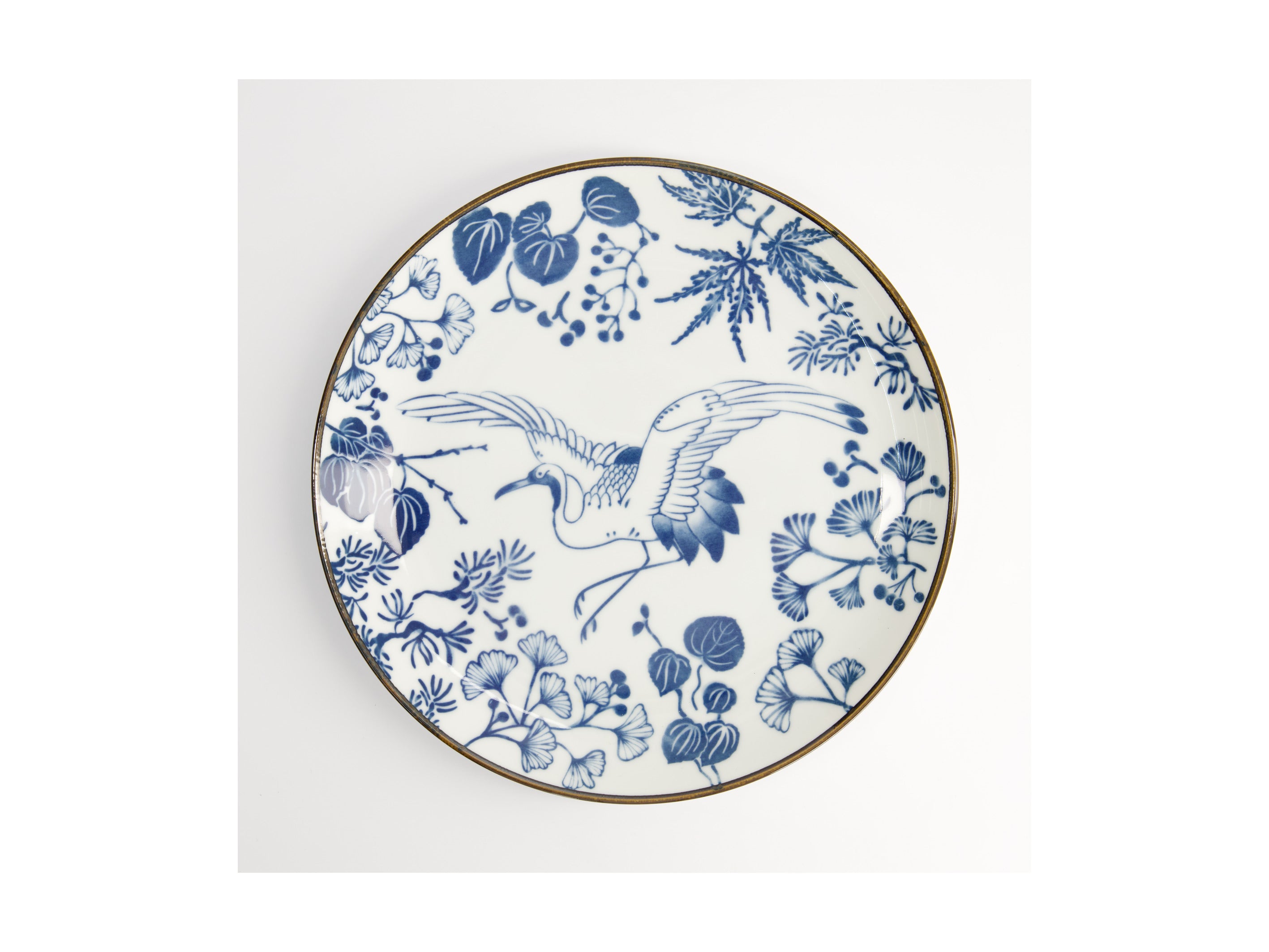 Tokyo Design Flora Japonica Plate 25cm - Crane