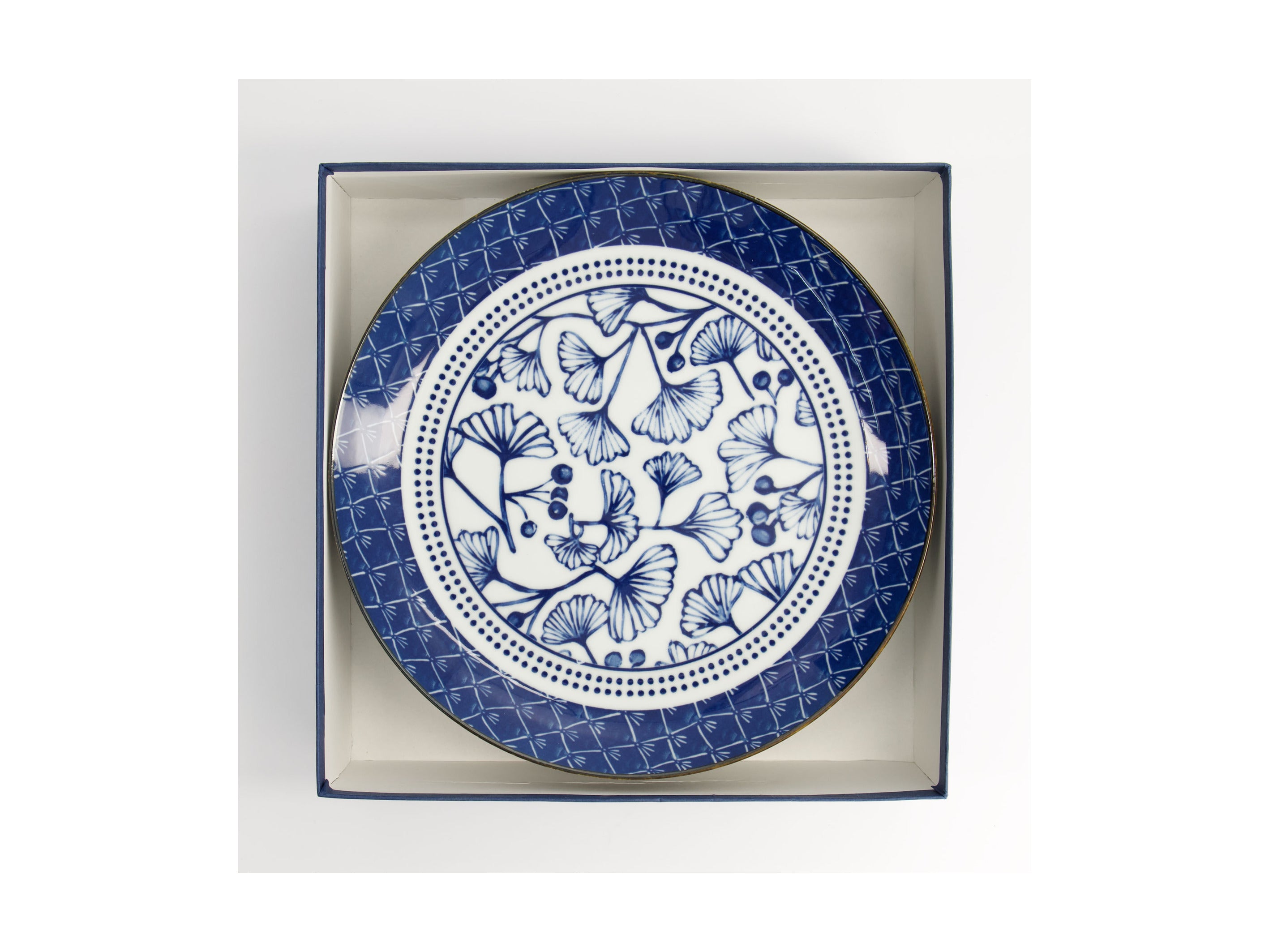 Tokyo Design Studio Flora Japonica Plate 4pc Giftset - 25cm Mixed - Gift Boxed - Made In Japan