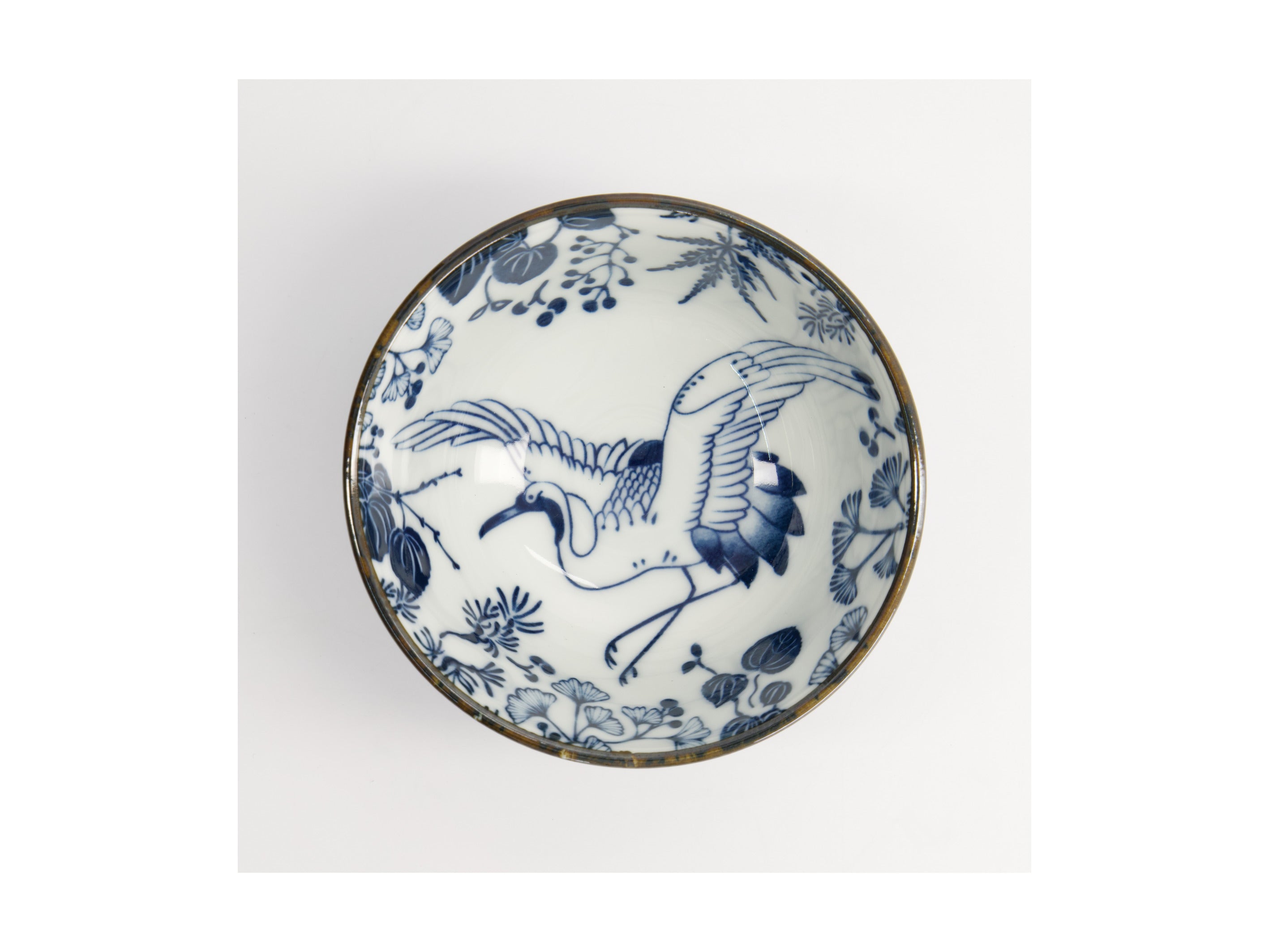 Tokyo Design Flora Japonica Rice Bowl 12x6cm - Crane