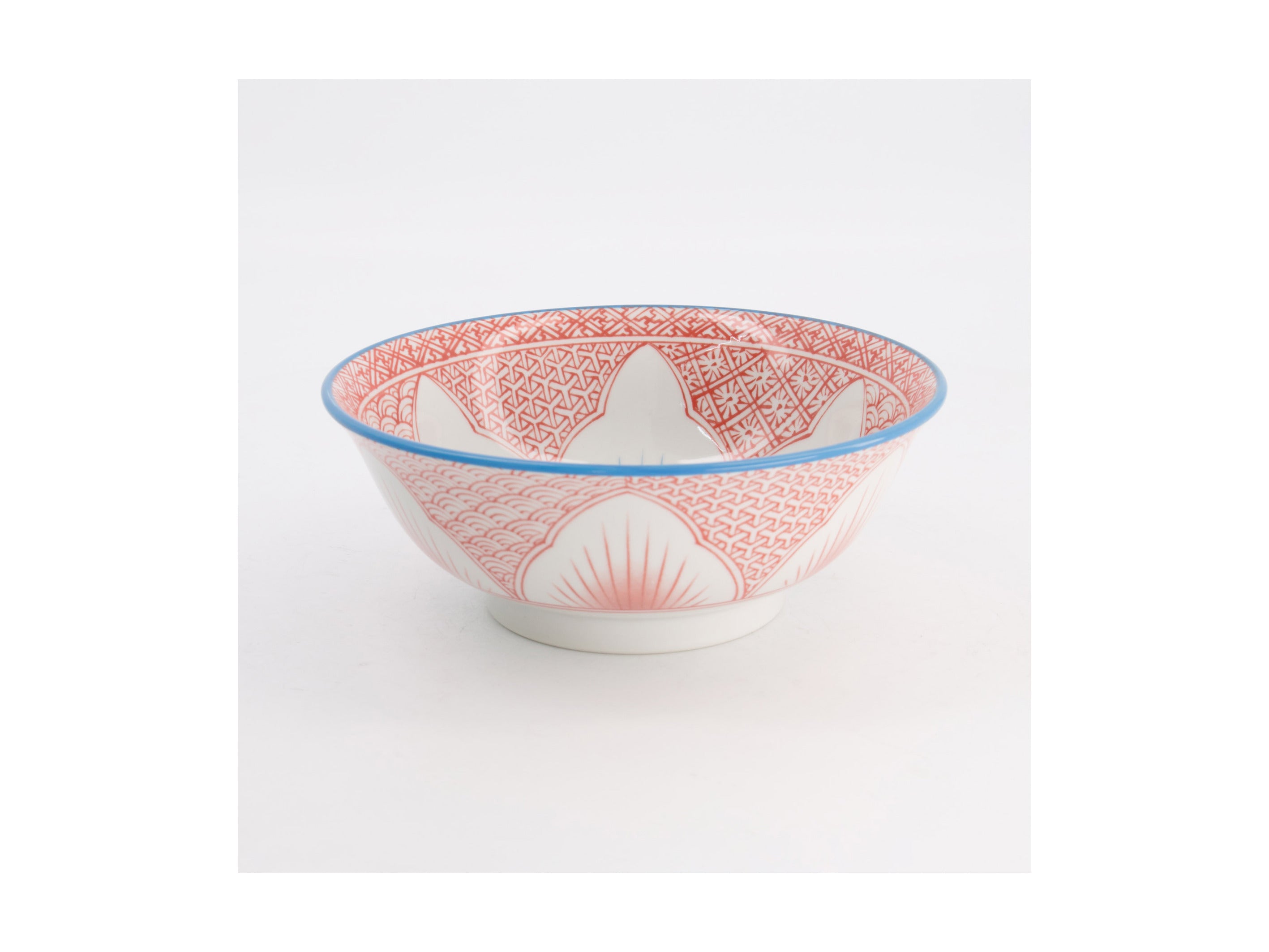 Tokyo Design Studio Lily Flower Ramen Bowl 20.5x8cm Red