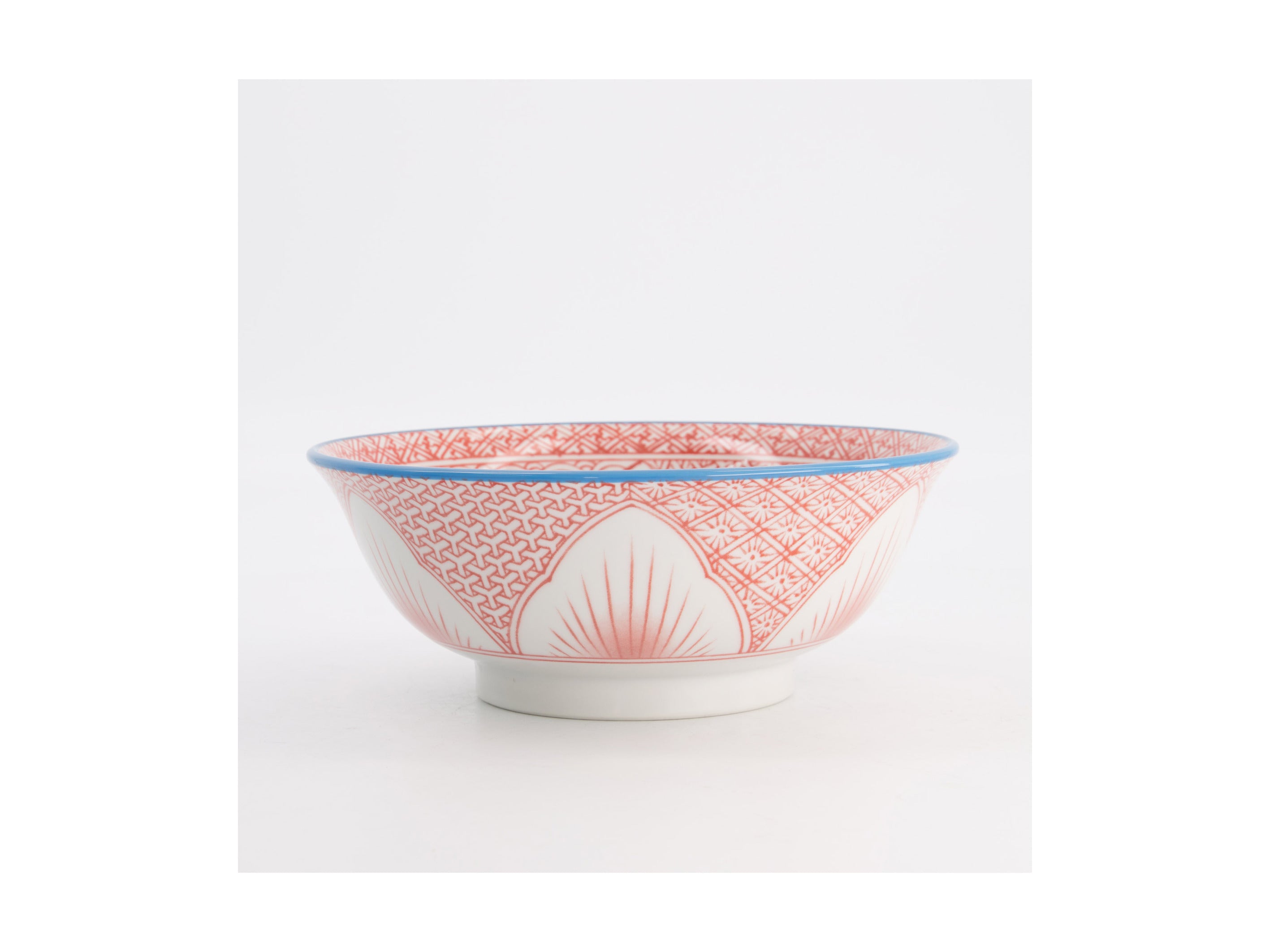 Tokyo Design Studio Lily Flower Ramen Bowl 20.5x8cm Red