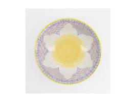 Tokyo Design Studio Lily Flower Ramen Bowl 20.5x8cm Purple