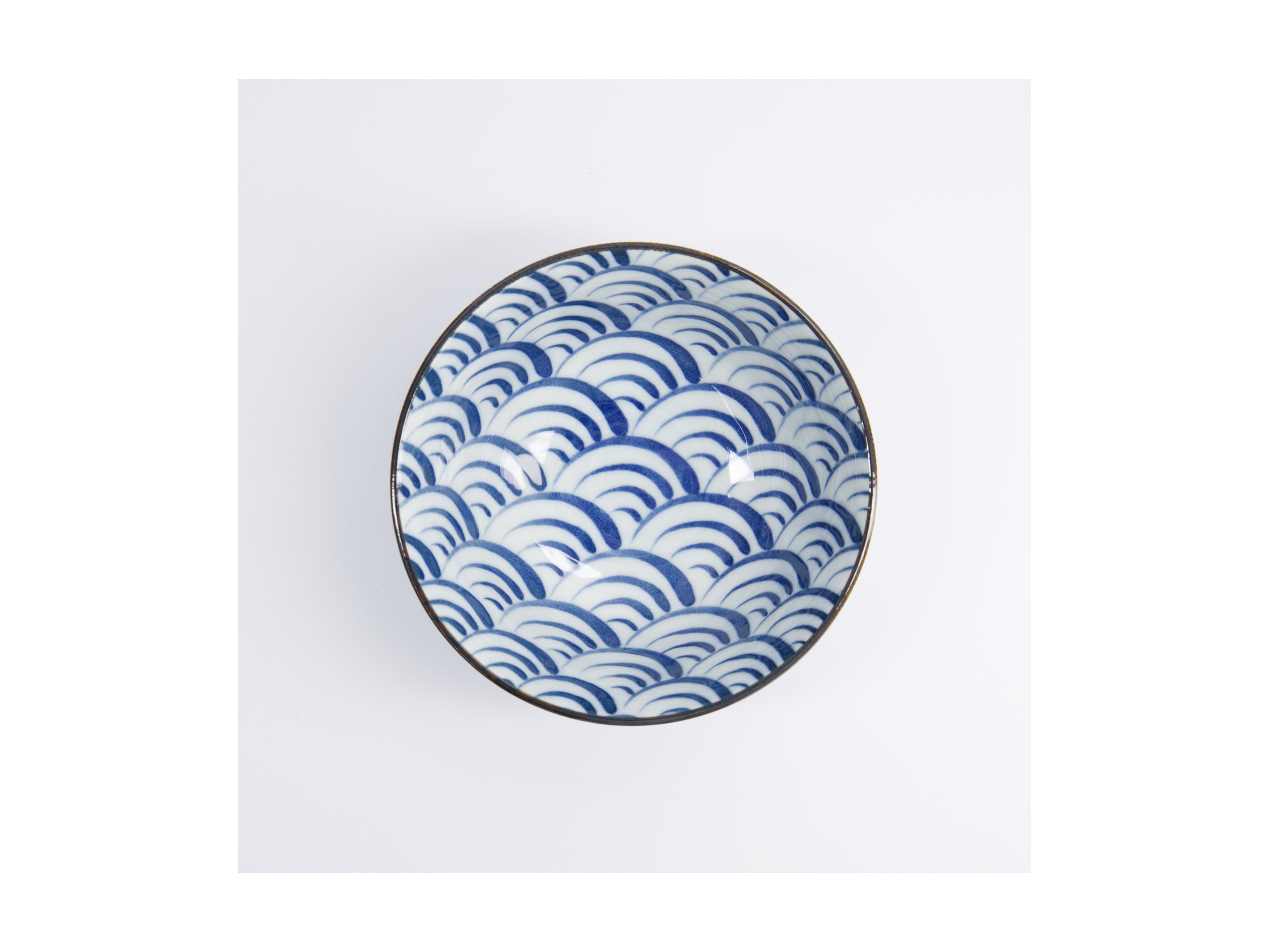 Tokyo Design Natsu Nami Tayo Bowl Blue - 15x7cm