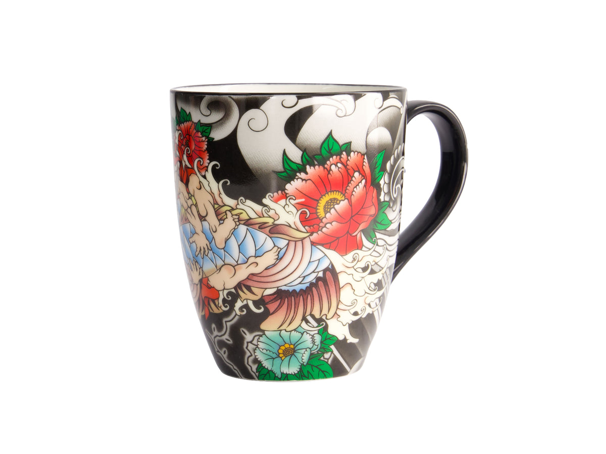 Tokyo Design Mug Mountain Mug 380ML Yakuza Carp Black Gift Boxed