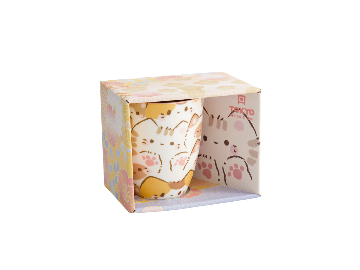 Tokyo Design Mug Mountain Mug 380ML Cat Mix Gift Boxed