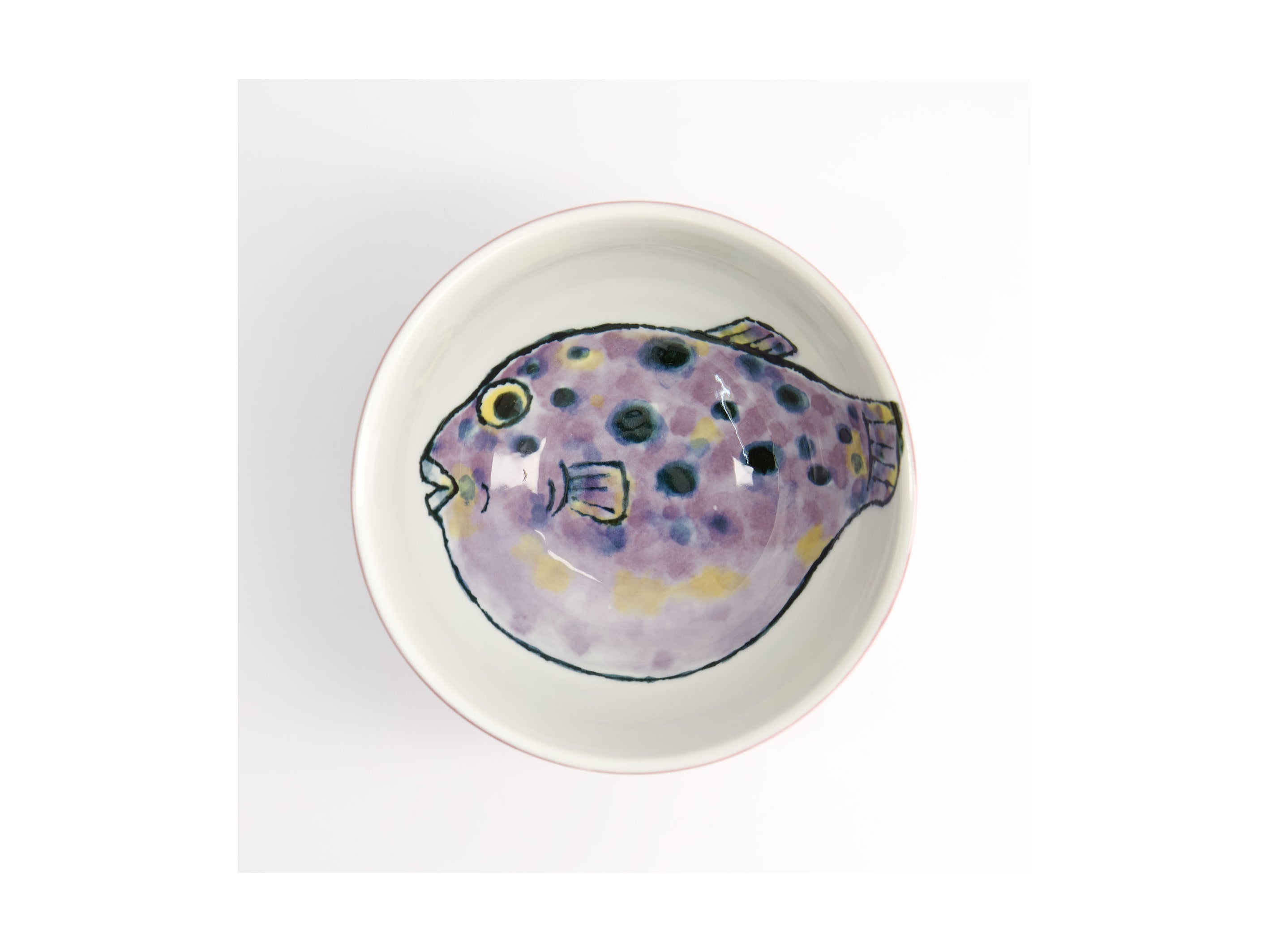Tokyo Design Studio Seafood Bowl 15.5x8cm Fugu Purple