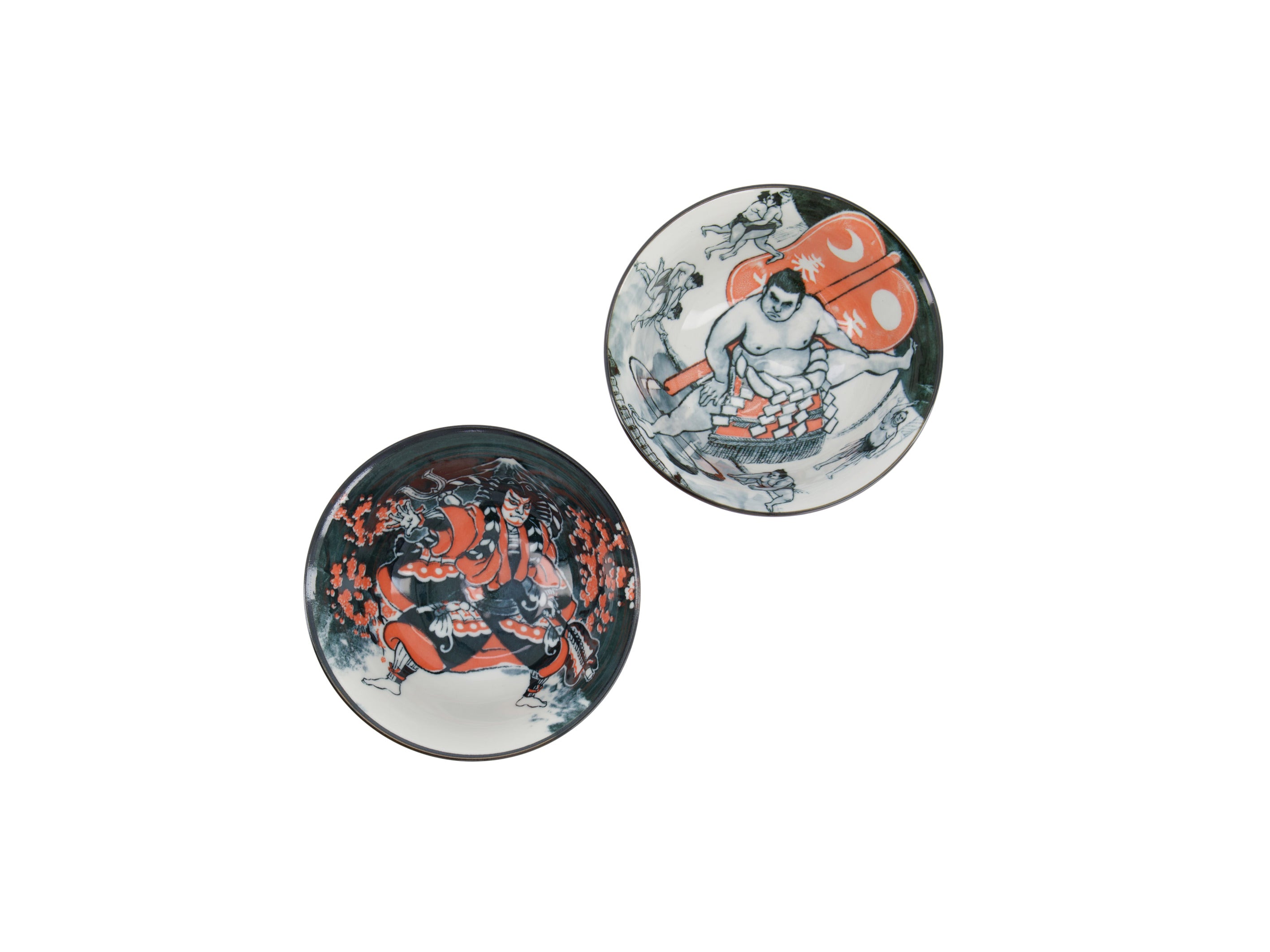 Tokyo Design Asakusa Tayo Bowl 2pc With Chopsticks Kabuki - Gift Boxed