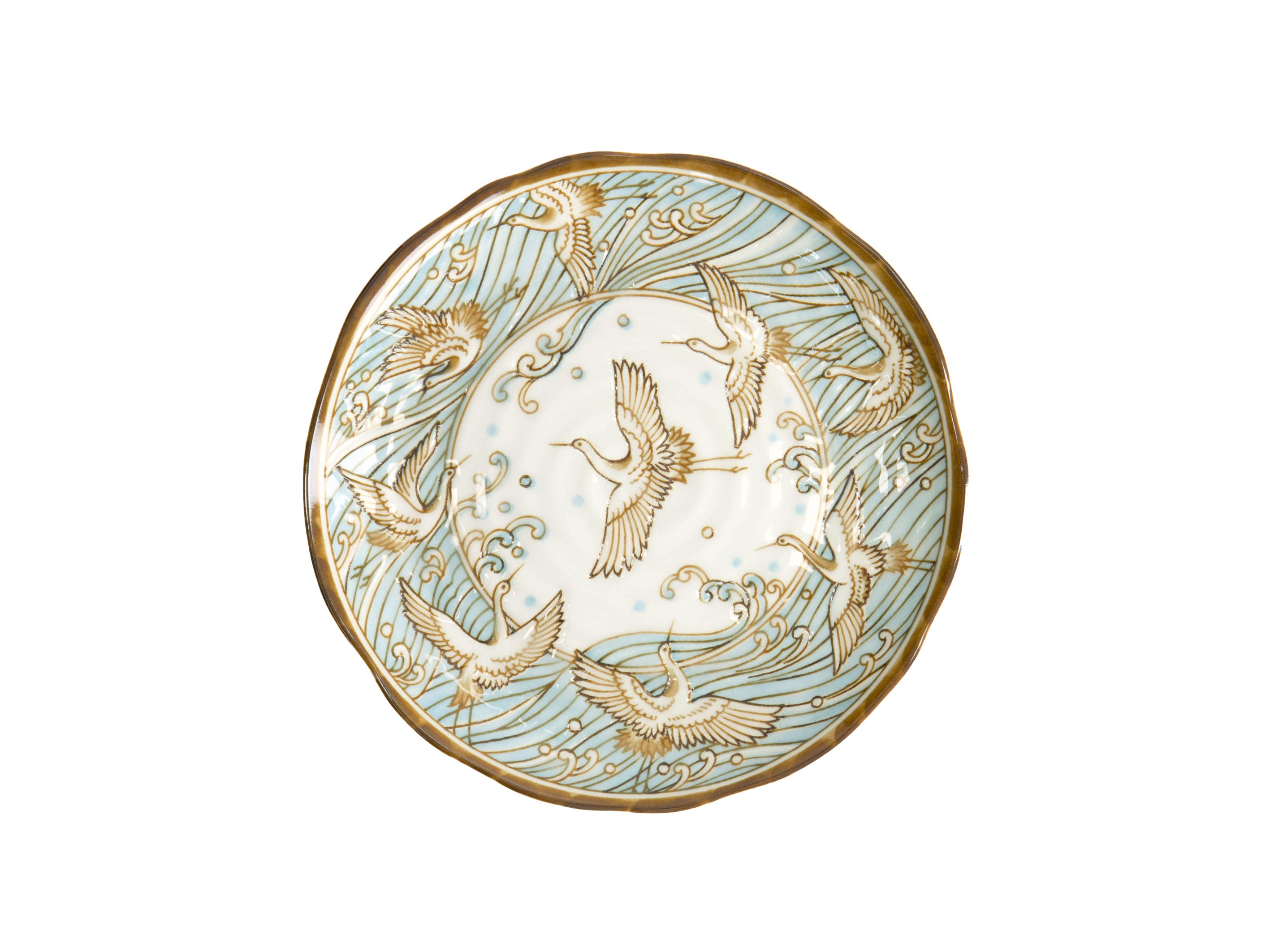 Tokyo Design Crane Plate 16.5cm - Light Blue