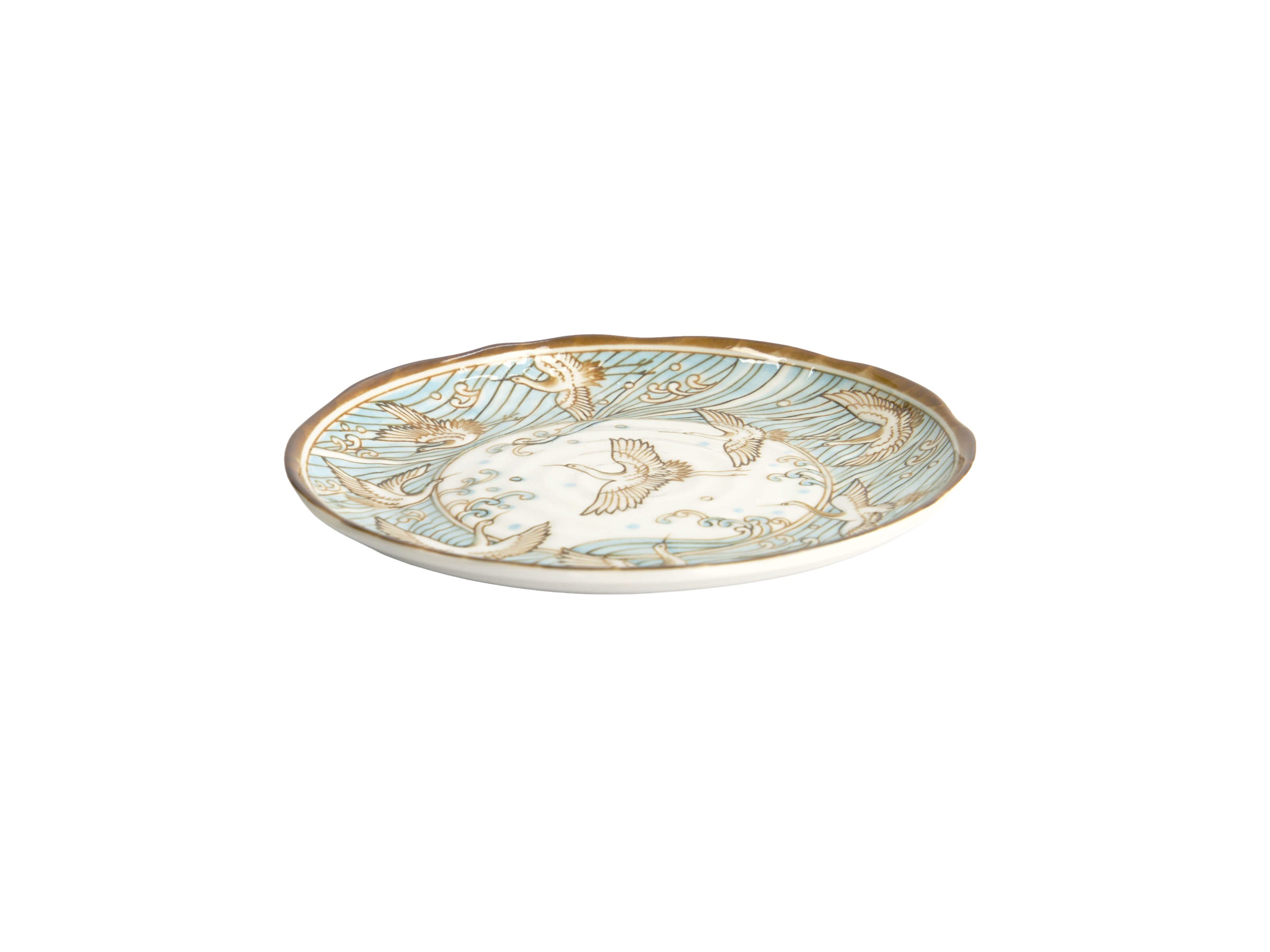 Tokyo Design Crane Plate 16.5cm - Light Blue