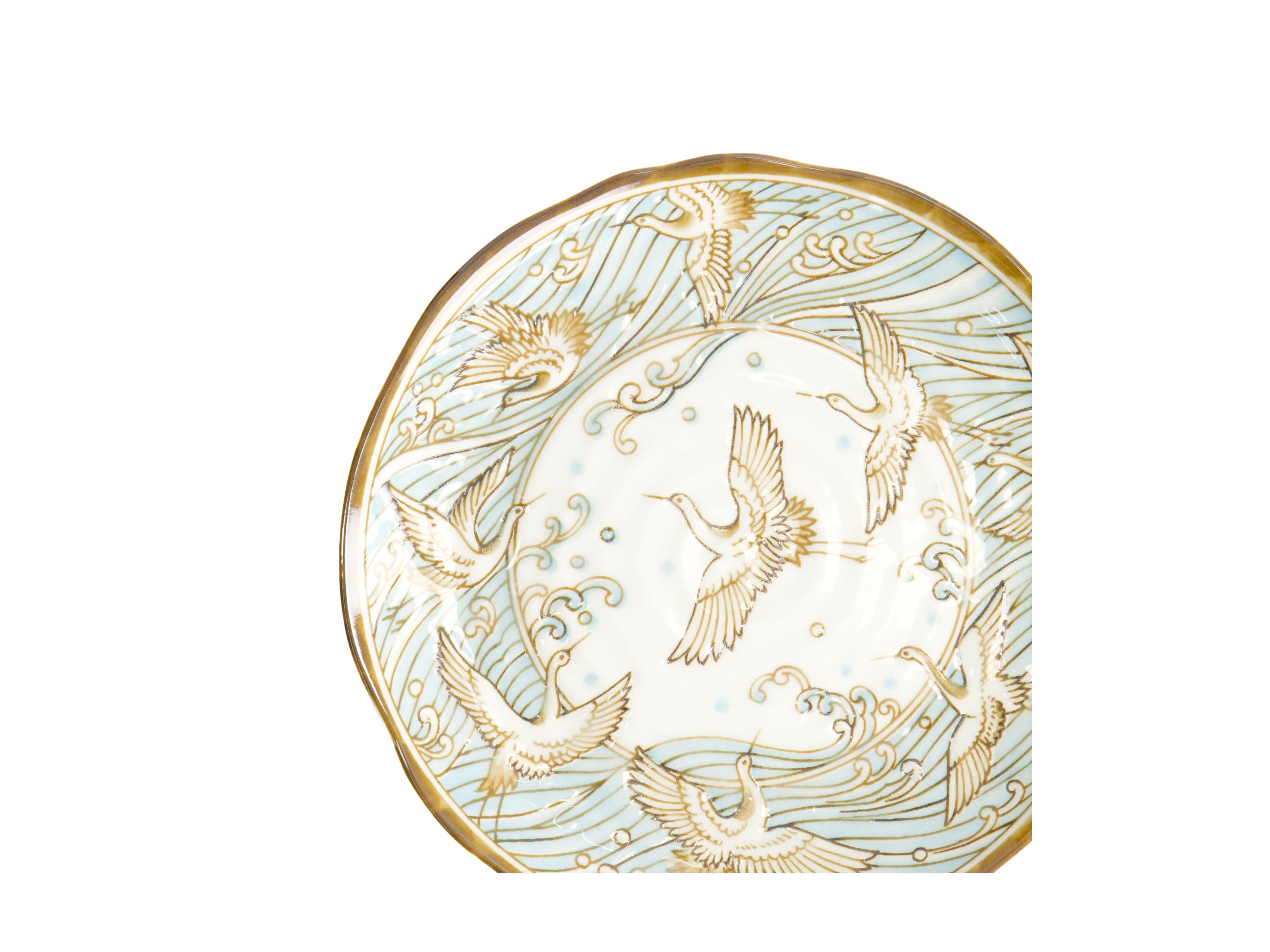 Tokyo Design Crane Plate 16.5cm - Light Blue