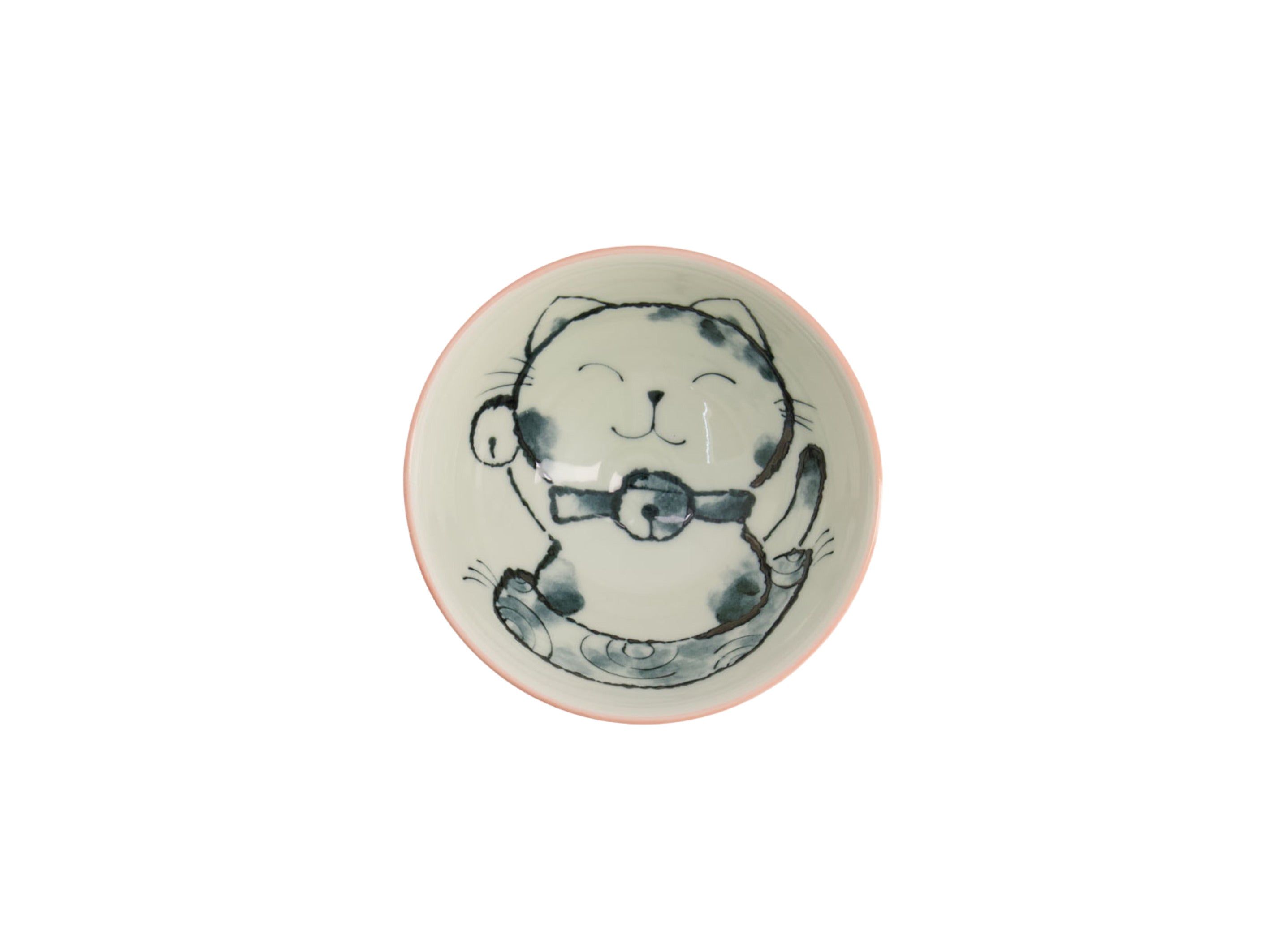 Tokyo Design Kawaii Rice Bowl 11.5x6cm Cat Neko - Meow Pink
